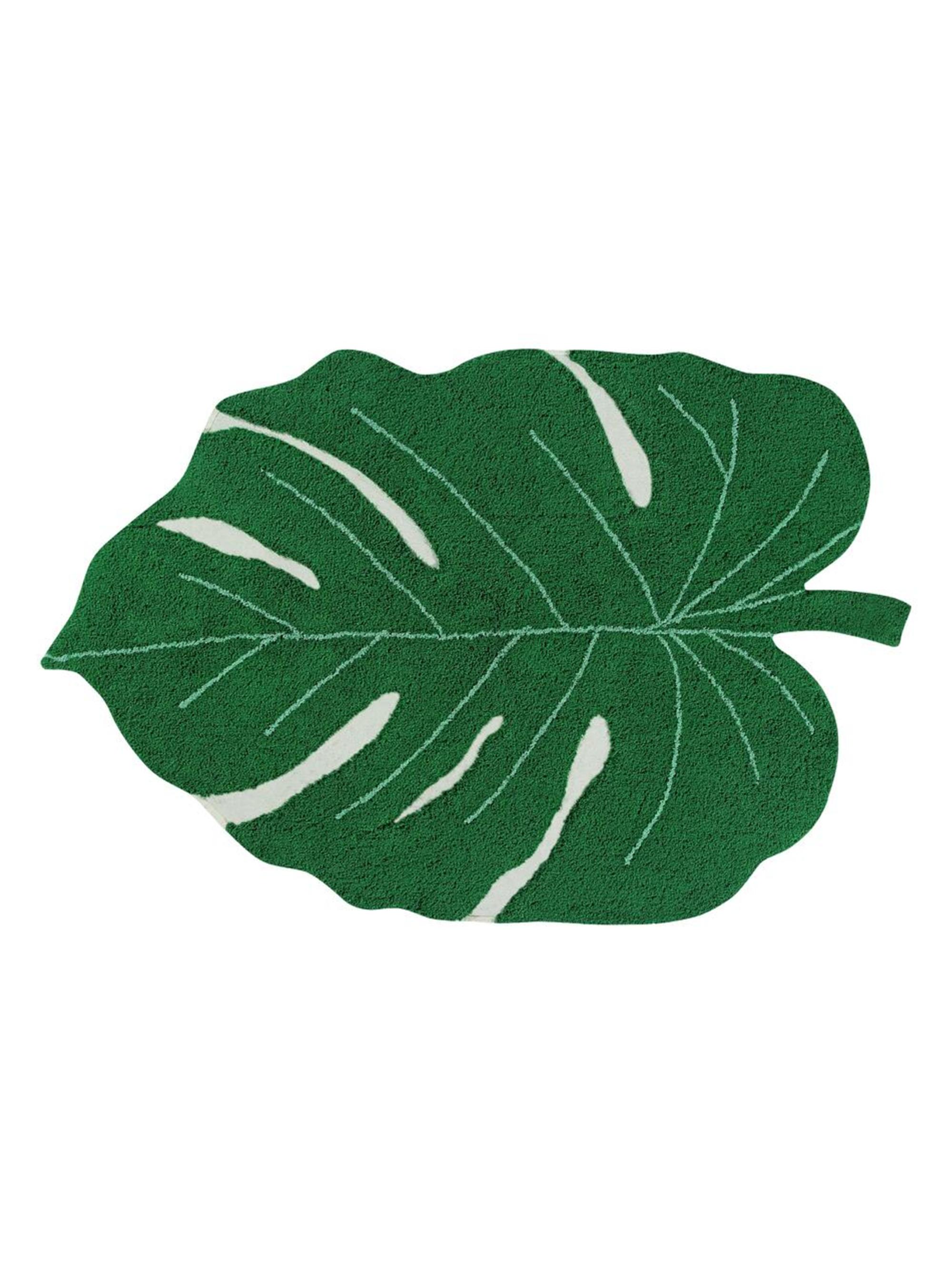 Lorena Canals Washable Rug Monstera Leaf - Green