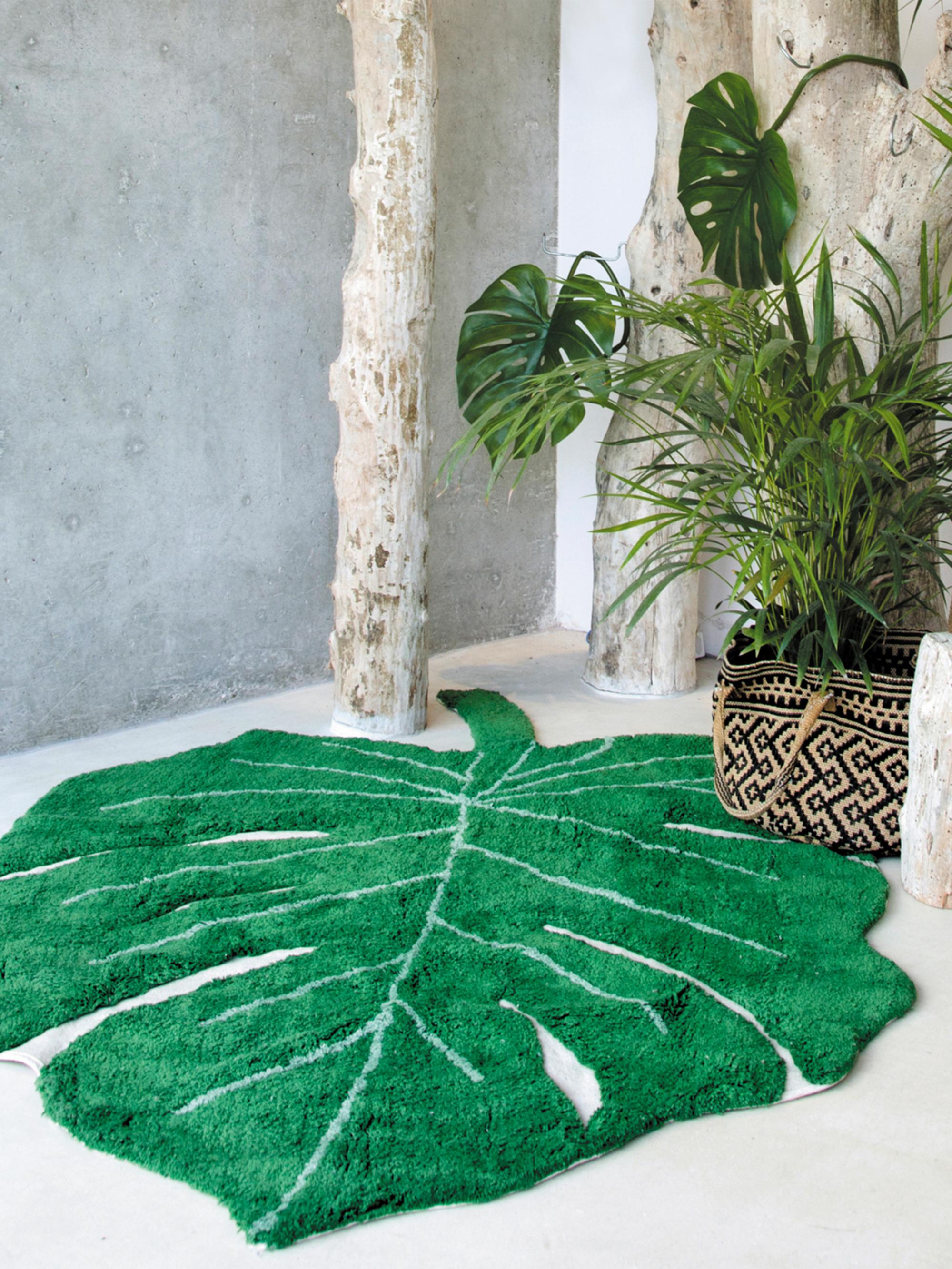 Lorena Canals Washable Rug Monstera Leaf | Saks Fifth Avenue
