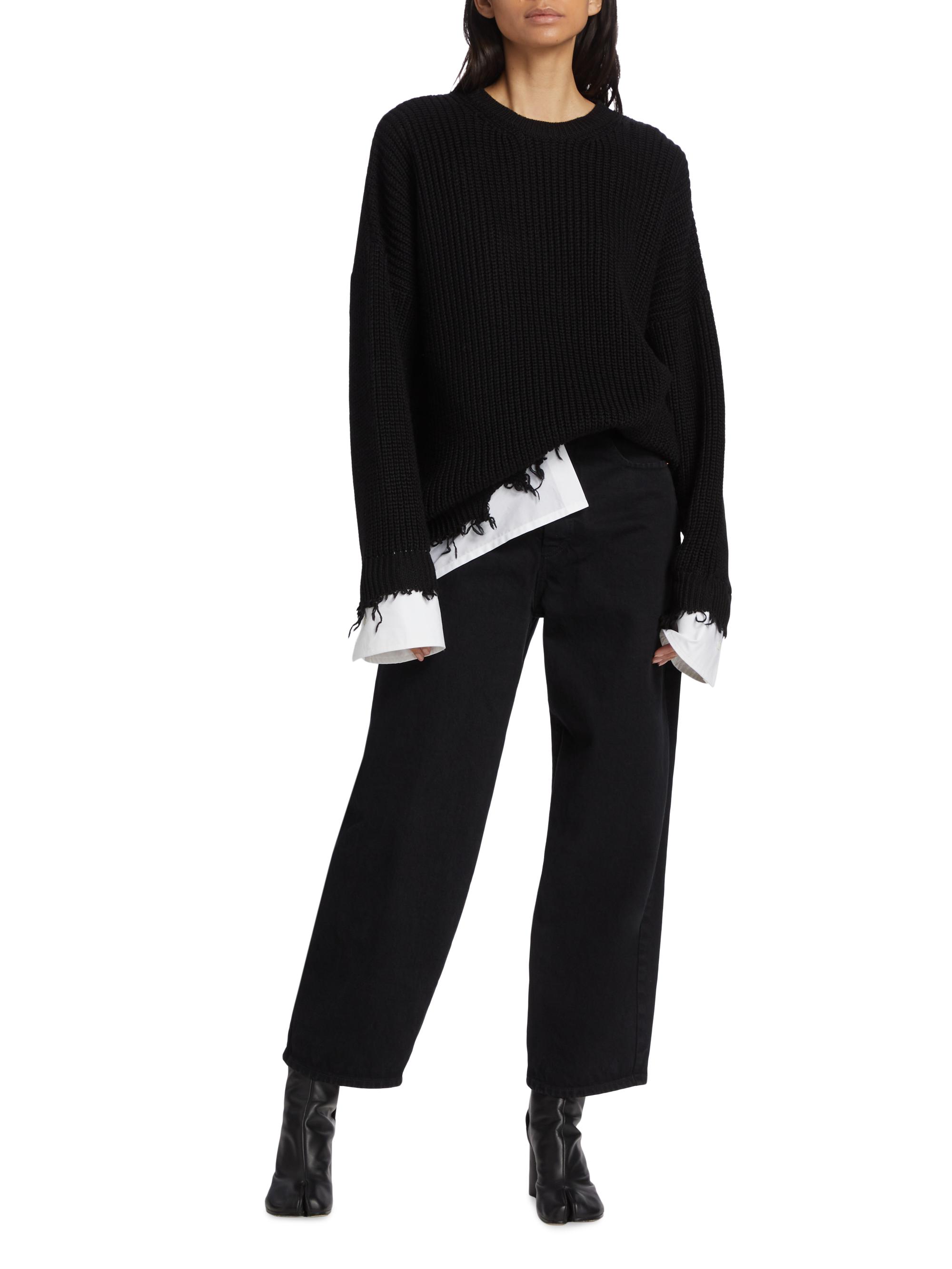 Shop MM6 Maison Margiela Wool-Blend Crewneck Sweater | Saks Fifth  