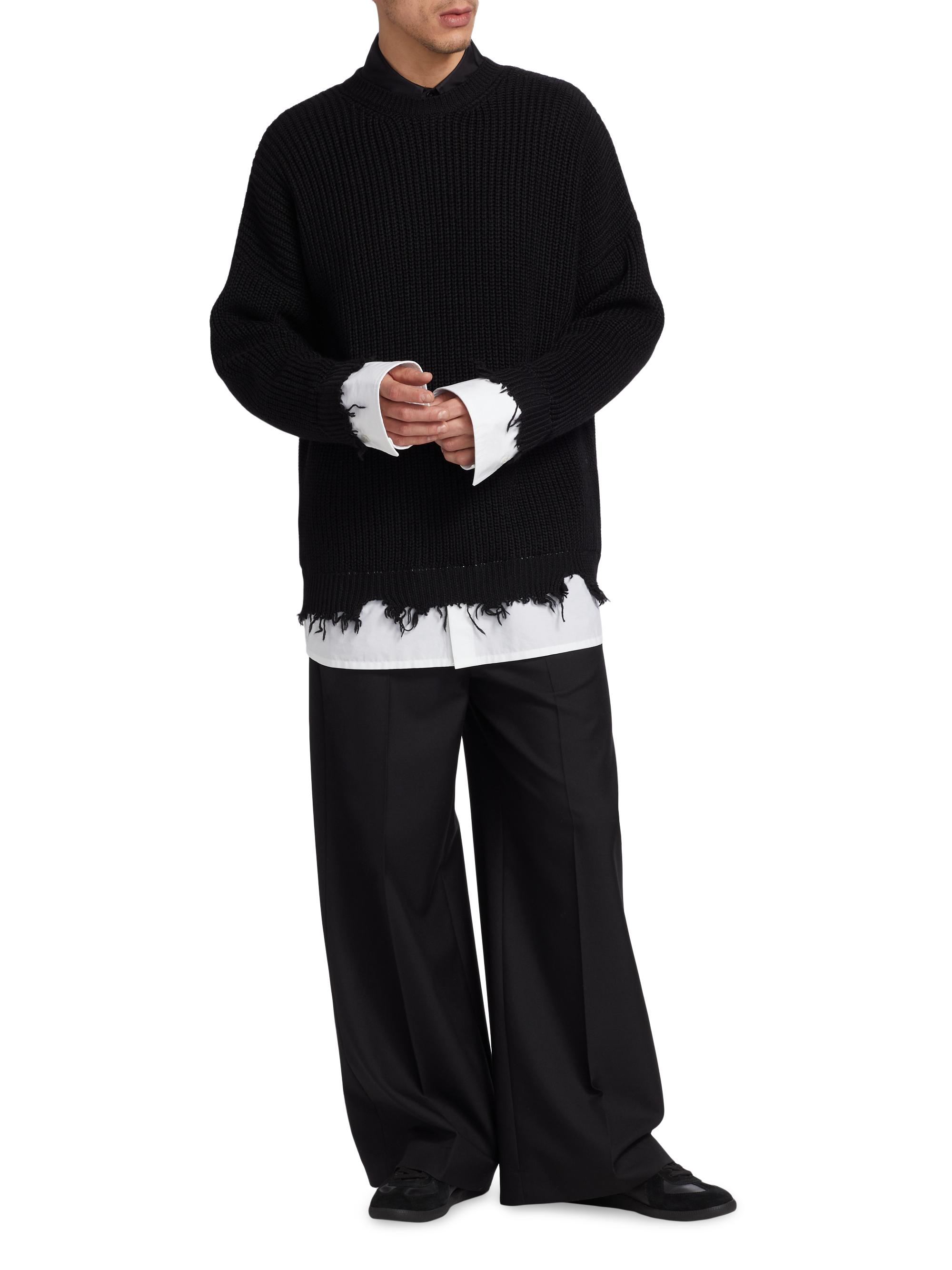 Shop MM6 Maison Margiela Wool-Blend Crewneck Sweater | Saks Fifth  