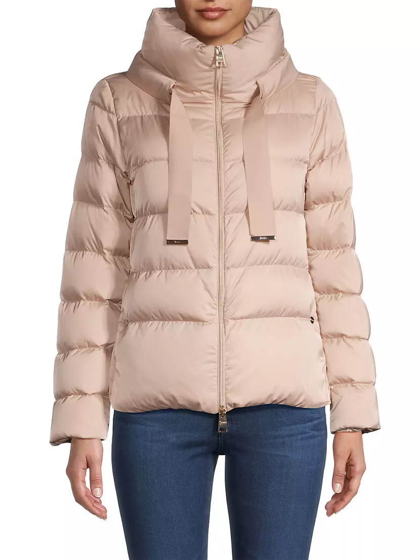 Sateen Quilted Down Jacket