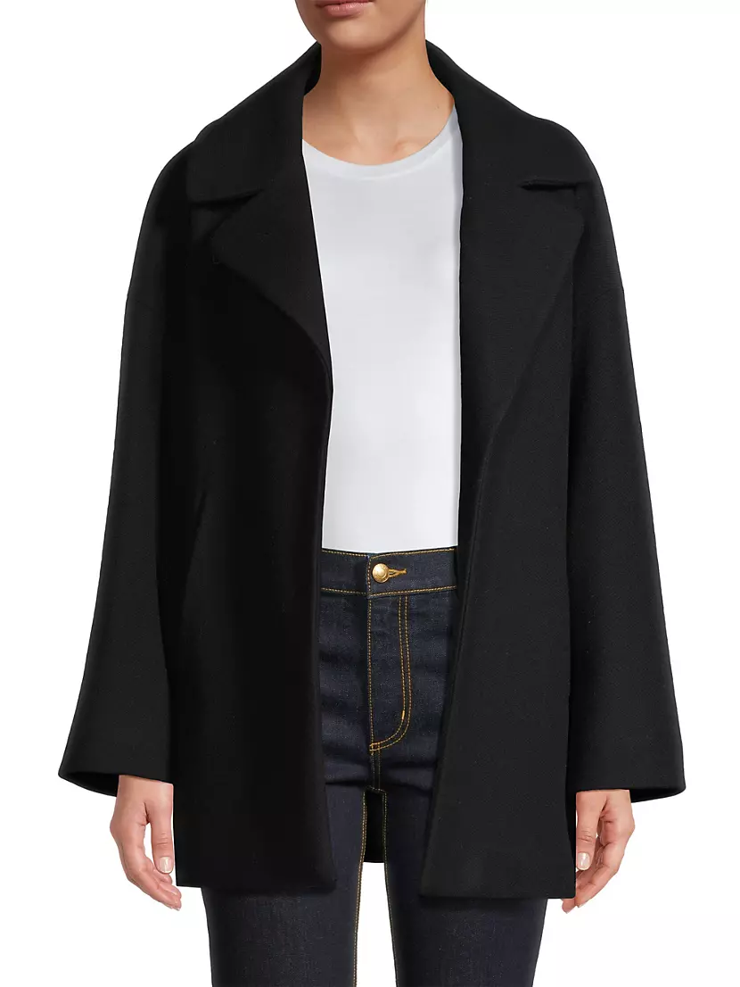 Shop Herno Wool-Blend Windguard Short Coat | Saks Fifth Avenue