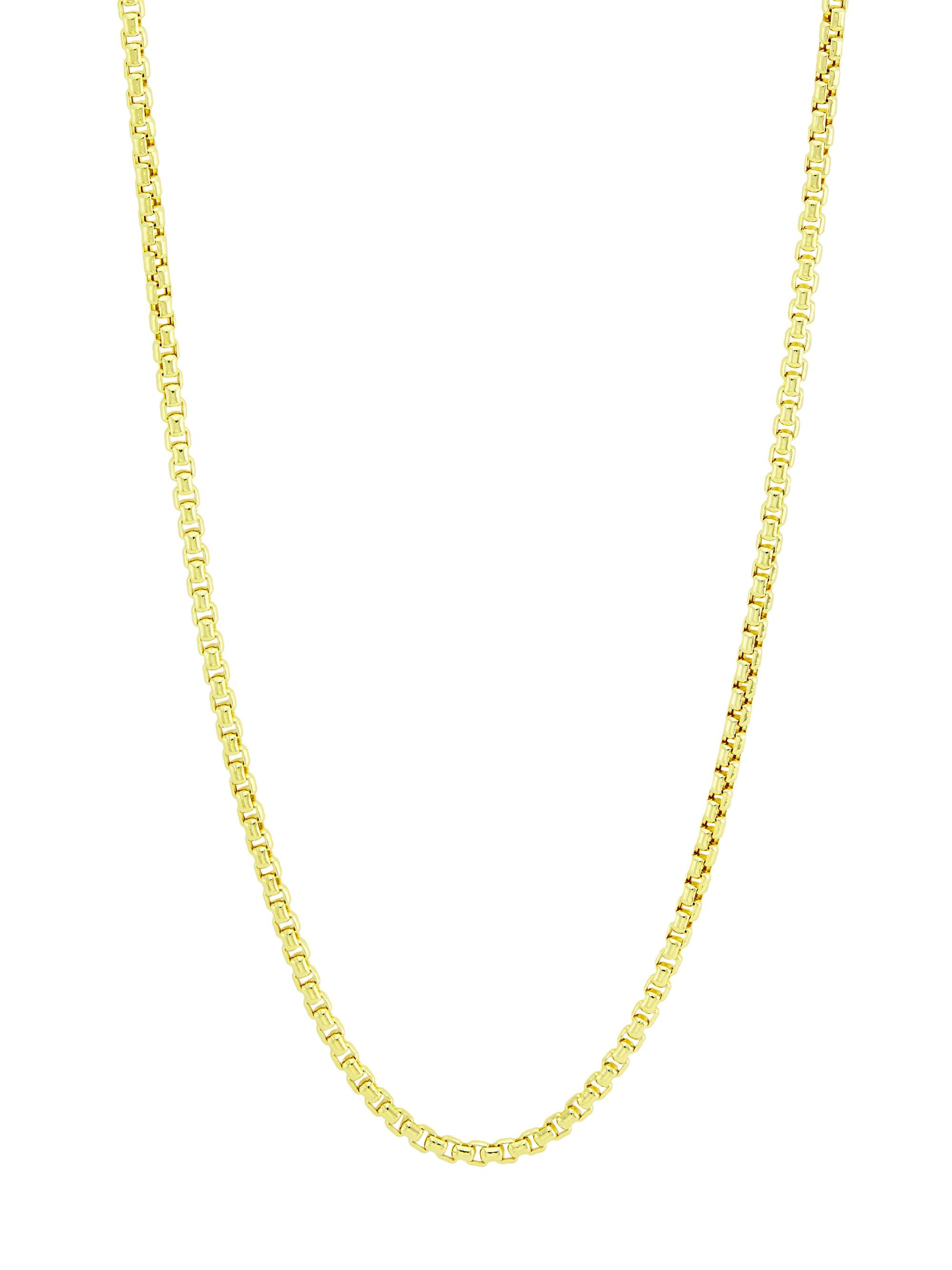 Saks Fifth Avenue Collection Men's COLLECTION 14K Yellow Gold Lite Round Box Chain Necklace - Gold