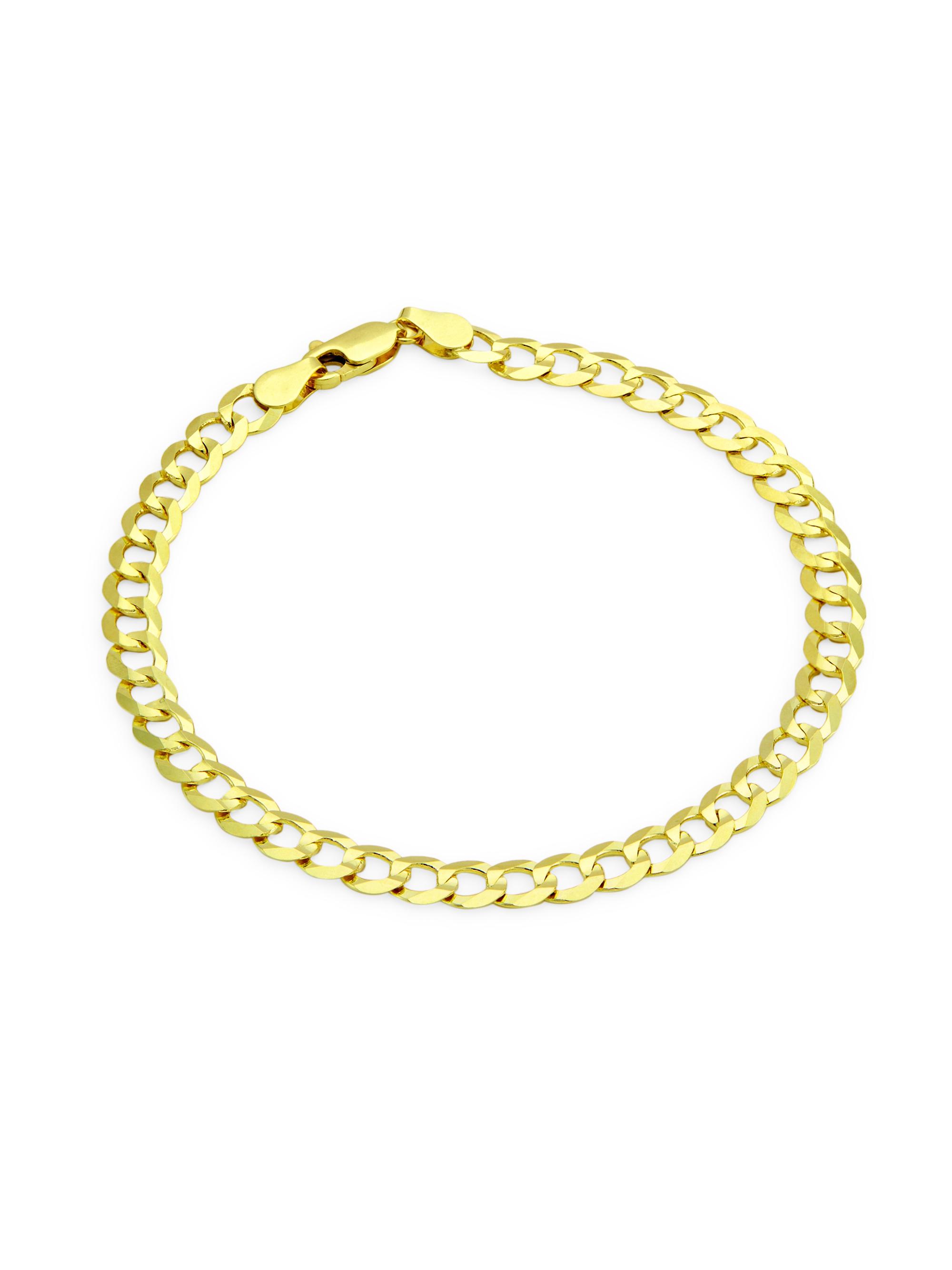 Saks Fifth Avenue Collection Men's COLLECTION 14K Yellow Gold Comfort Curb Bracelet - Gold