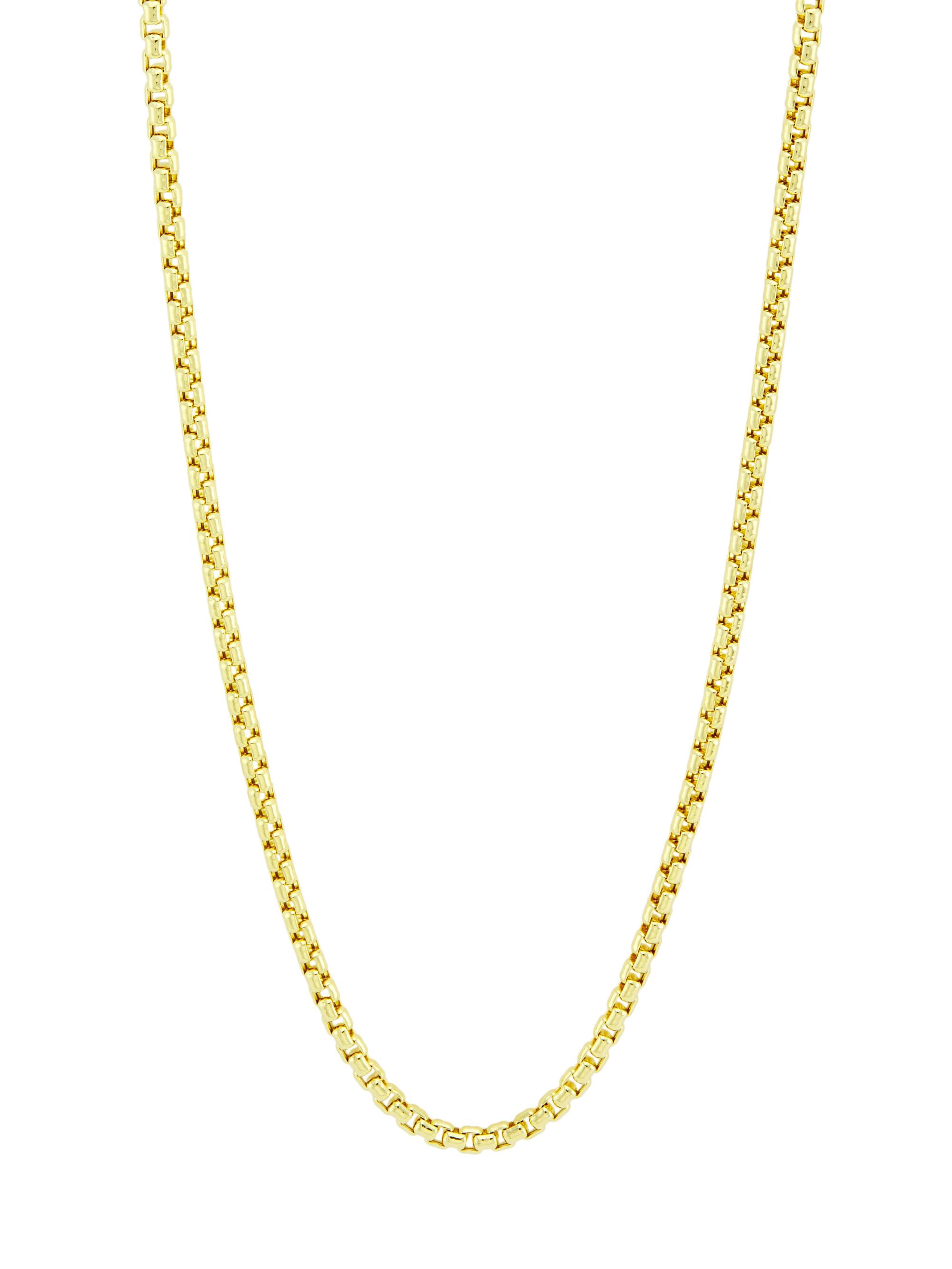 Saks Fifth Avenue Collection Men's COLLECTION 14K Yellow Fold Lite Round Box Chain Necklace - Gold