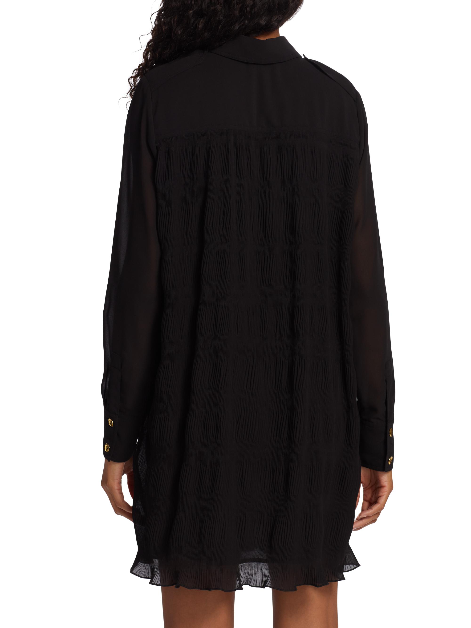 open lace back dress Olympia Asymmetrical Pleated Maxi Dress