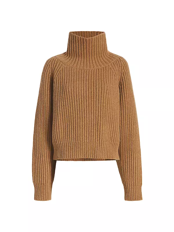 Shop Khaite Lanzino Cashmere Rib-Knit Sweater | Saks Fifth Avenue