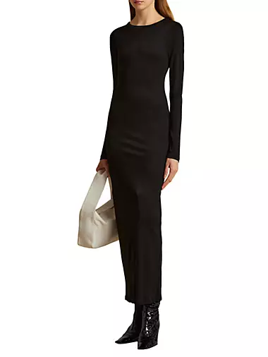 Bayra Long-Sleeve Maxi Dress