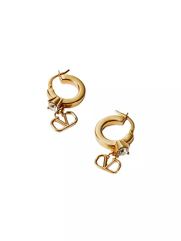 Valentino Garavani Gold Mini Vlogo Signature Earrings