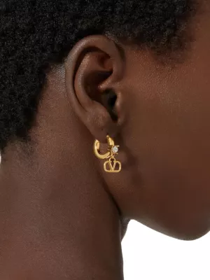 VLOGO crystal earrings