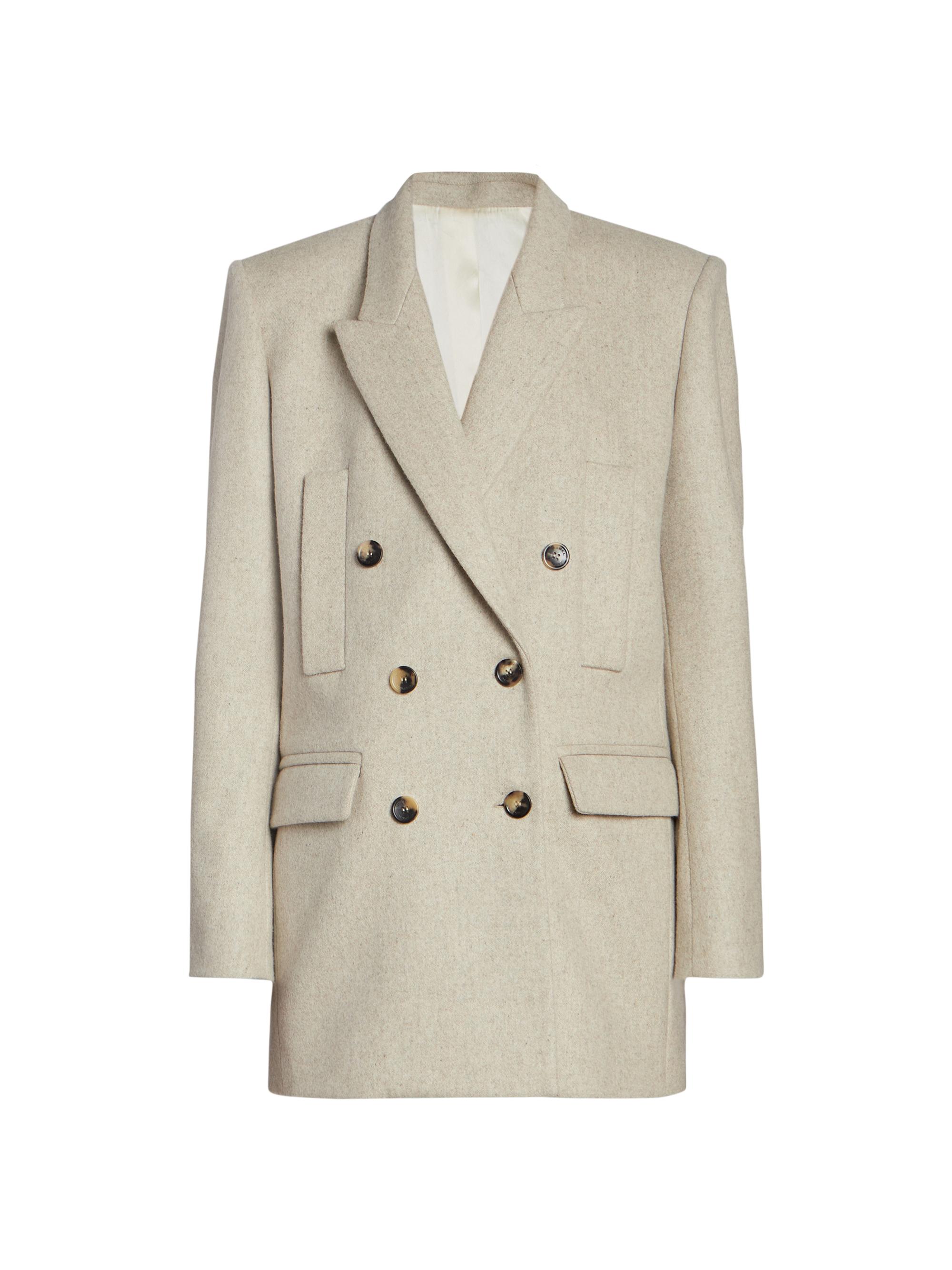 Shop Isabel Marant Floyd Double-Breasted Wool Jacket | Saks Fifth  