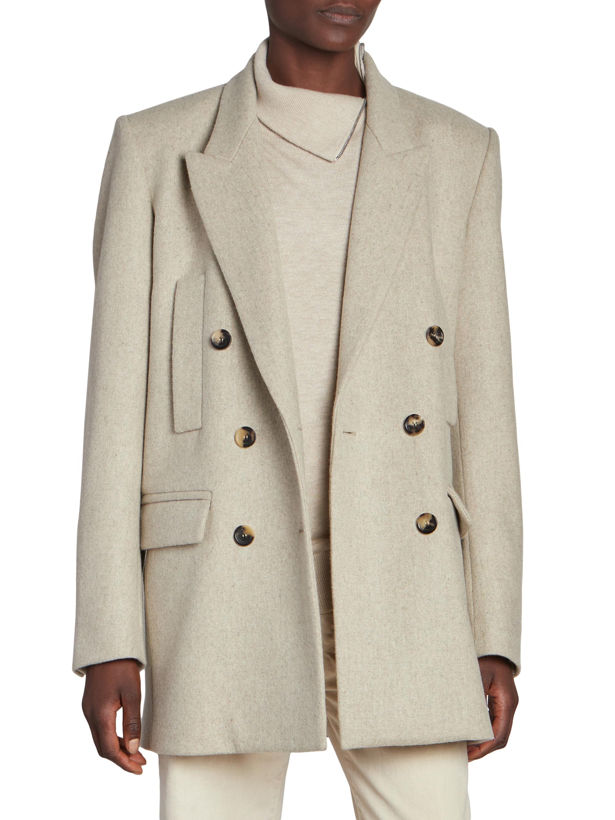 Shop Isabel Marant Floyd Double-Breasted Wool Jacket | Saks Fifth  