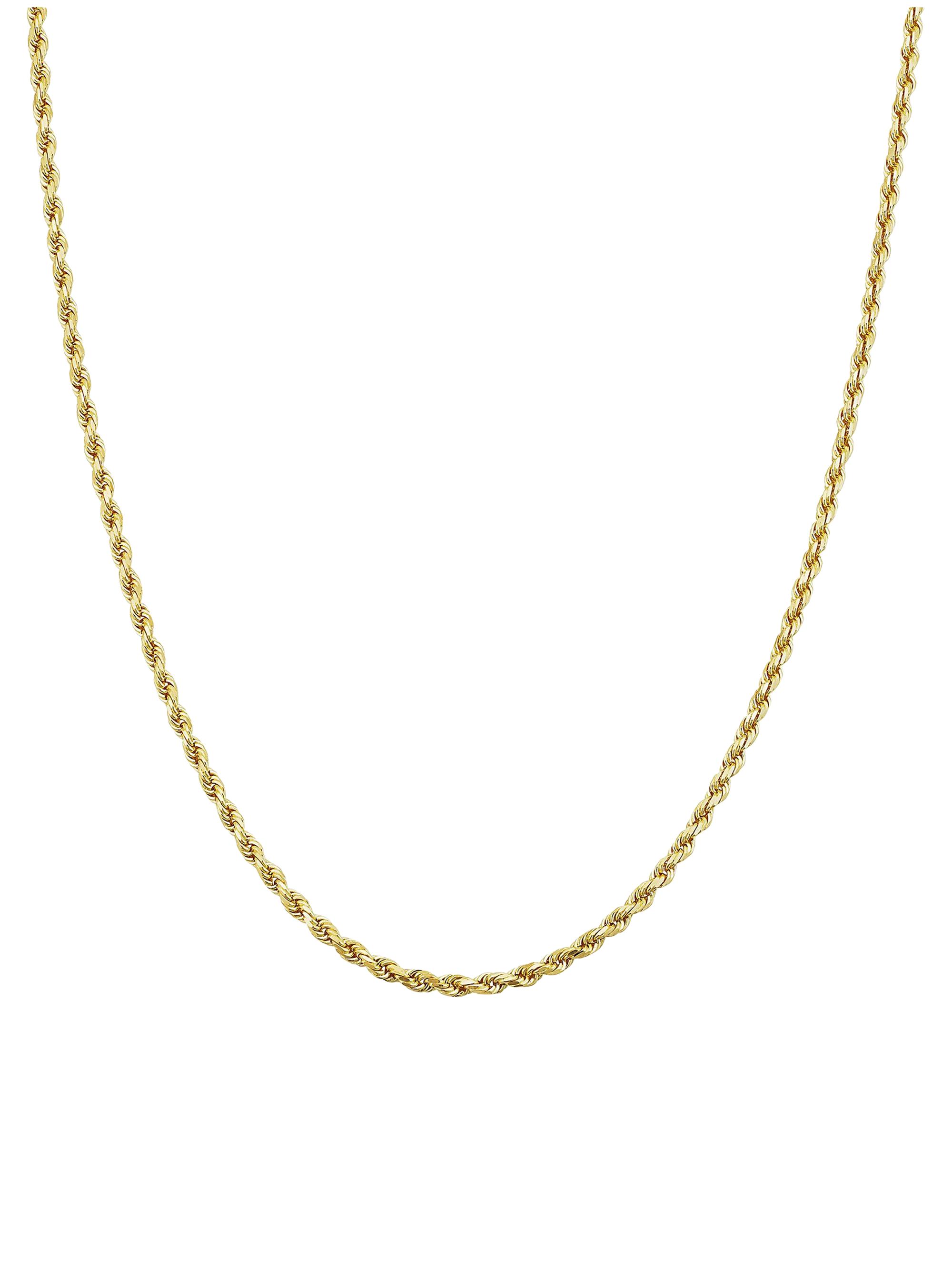 Oradina Women's 14K Yellow Gold Roman Rope Bold Necklace - Yellow Gold