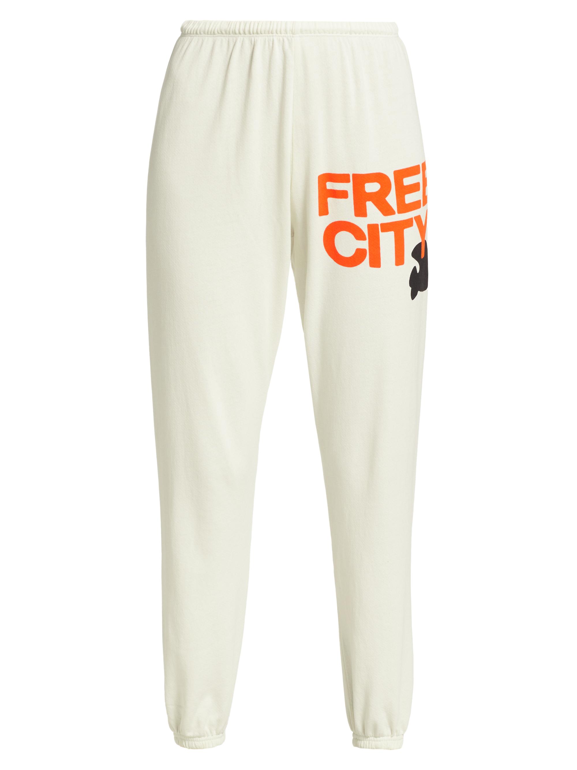 Freecity Women's Relaxed-Fit Logo Sweatpants - Creamy Yum