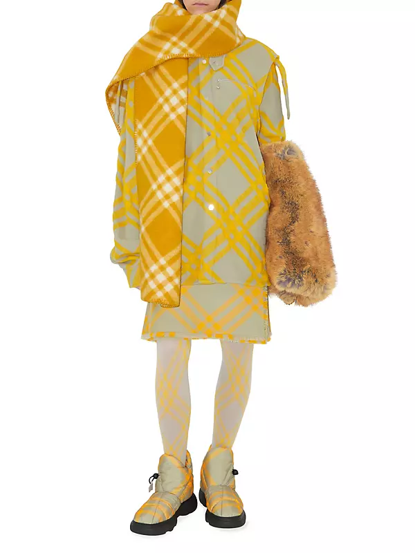 Shop Burberry Hunter Plaid Wrap Miniskirt | Saks Fifth Avenue