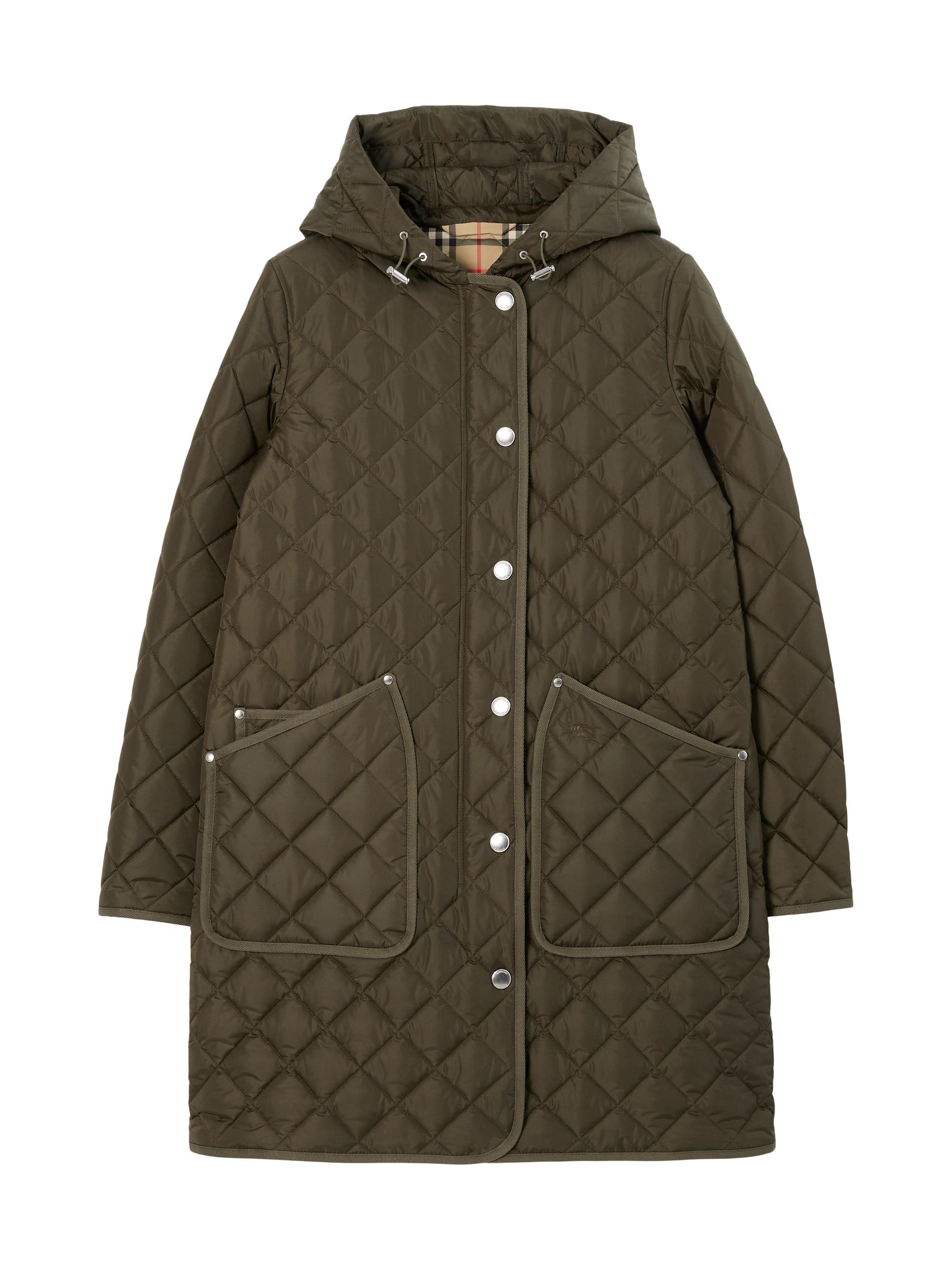 Burberry Women's Roxby Quilted Hooded Jacket - Black