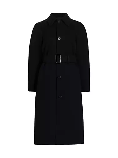 Wool Belted Regular-Fit Coat