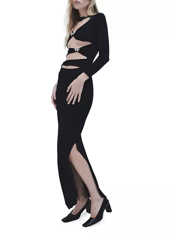 Buy Aya Muse Black Heri Cut-out Maxi Dress for Women in Saudi