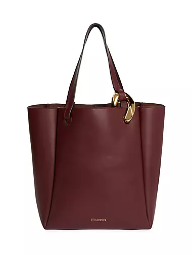 STRATHBERRY: wool midi bag in patchwork leather - Burgundy