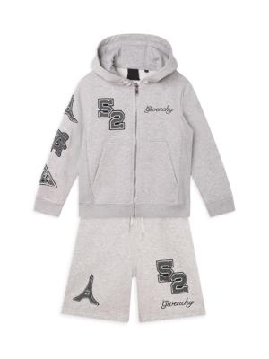 Givenchy Kids logo-print cardigan - Black