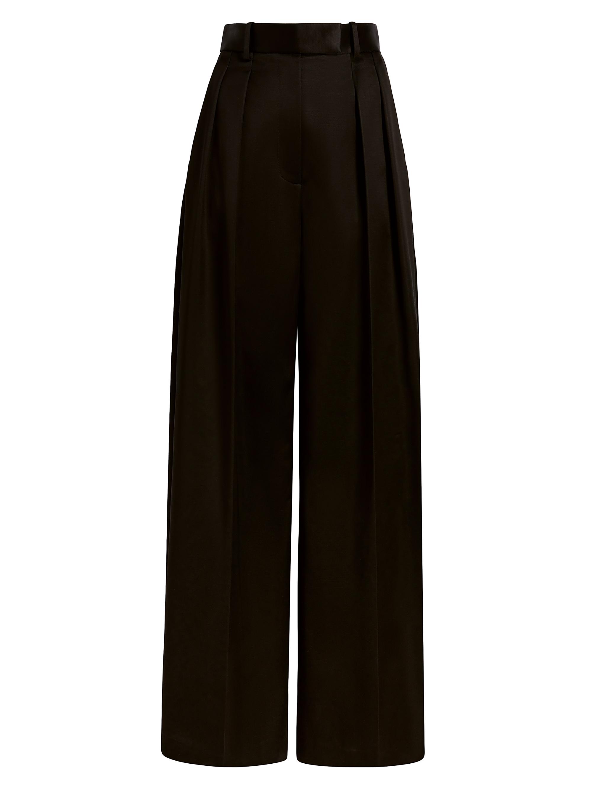 Khaite Women's Teyana Wide-Leg Pants - Black