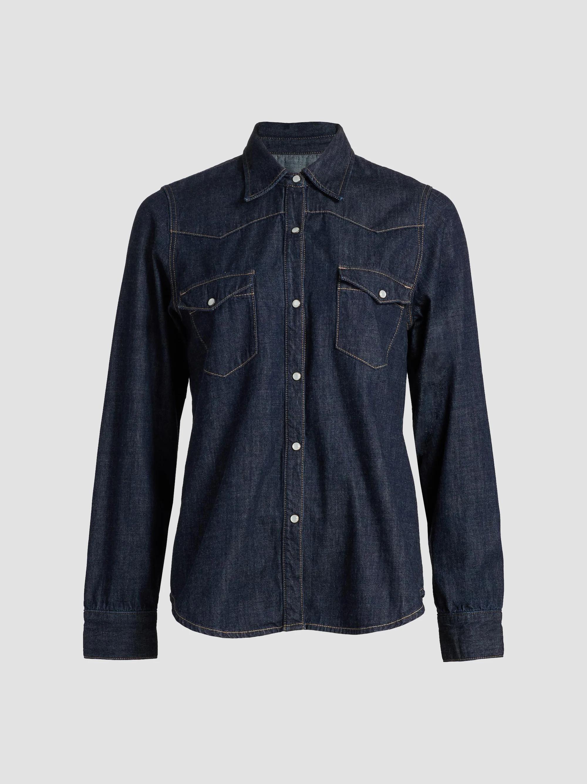 Chemise Manches Longues Saks Fifth Avenue - Coton Noir Taille S - Occasion Très Bon état - élégant Basique