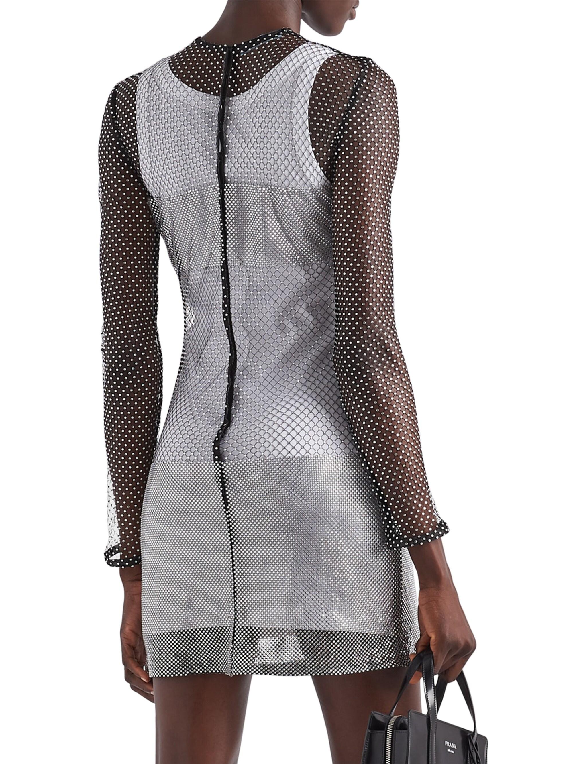 PRADA knit dress プラダ　ニットドレス　リブニット Prada Ribbed Knit Jersey Dress | Saks Fifth Avenue