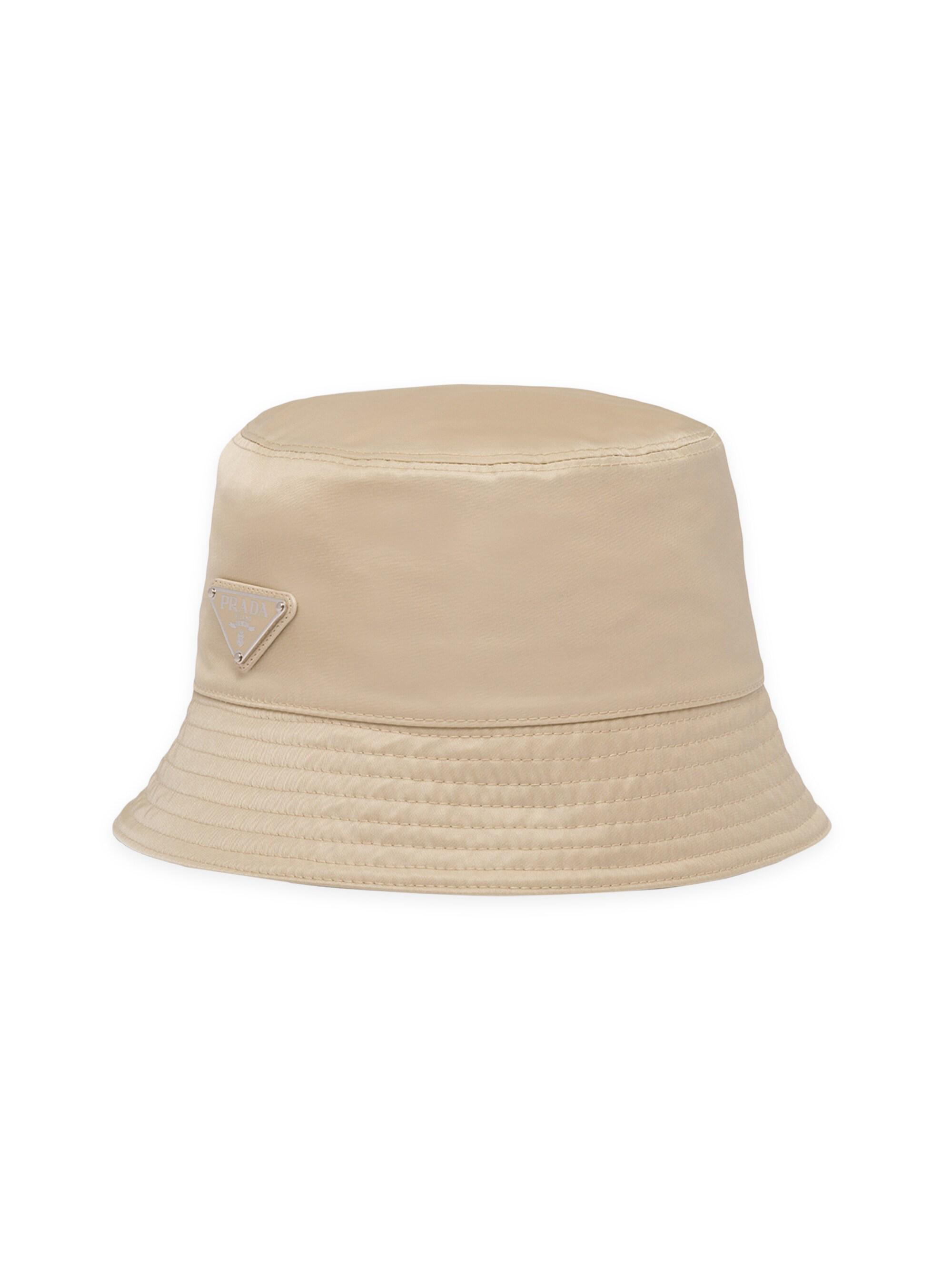 PRADA Re-Nylon バケットハット ベージュ Prada Re-Nylon Bucket Hat | Saks Fifth Avenue