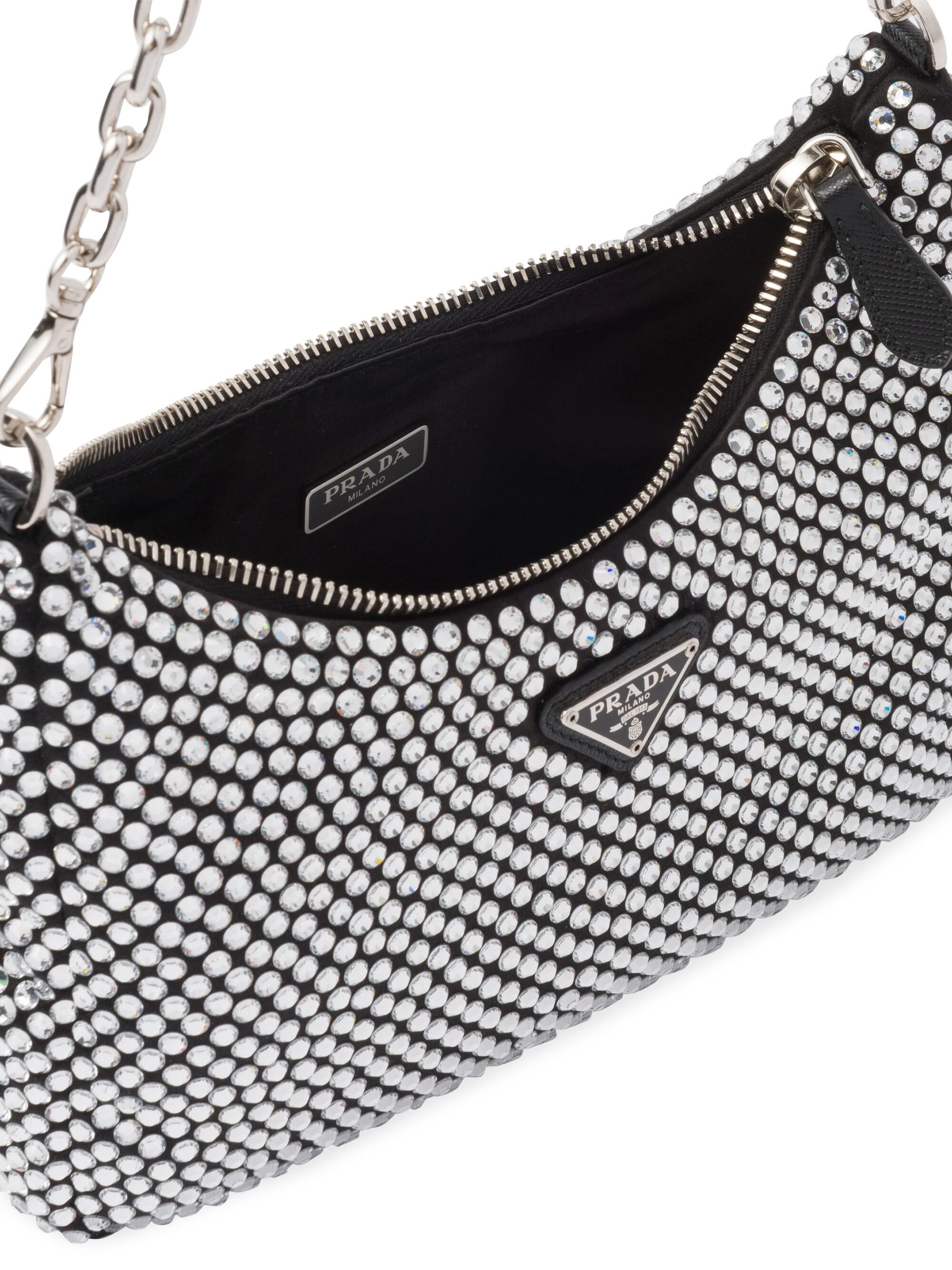 Prada Re-Edition 2005 Satin Bag With Crystals | Saks Fifth Avenue