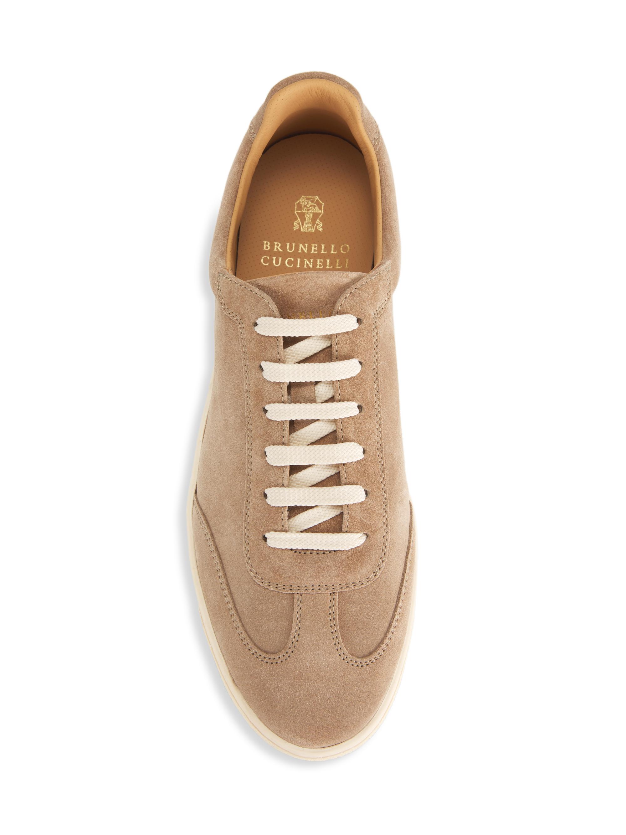 Brunello Cucinelli Suede Low-Top Sneakers | Saks Fifth Avenue