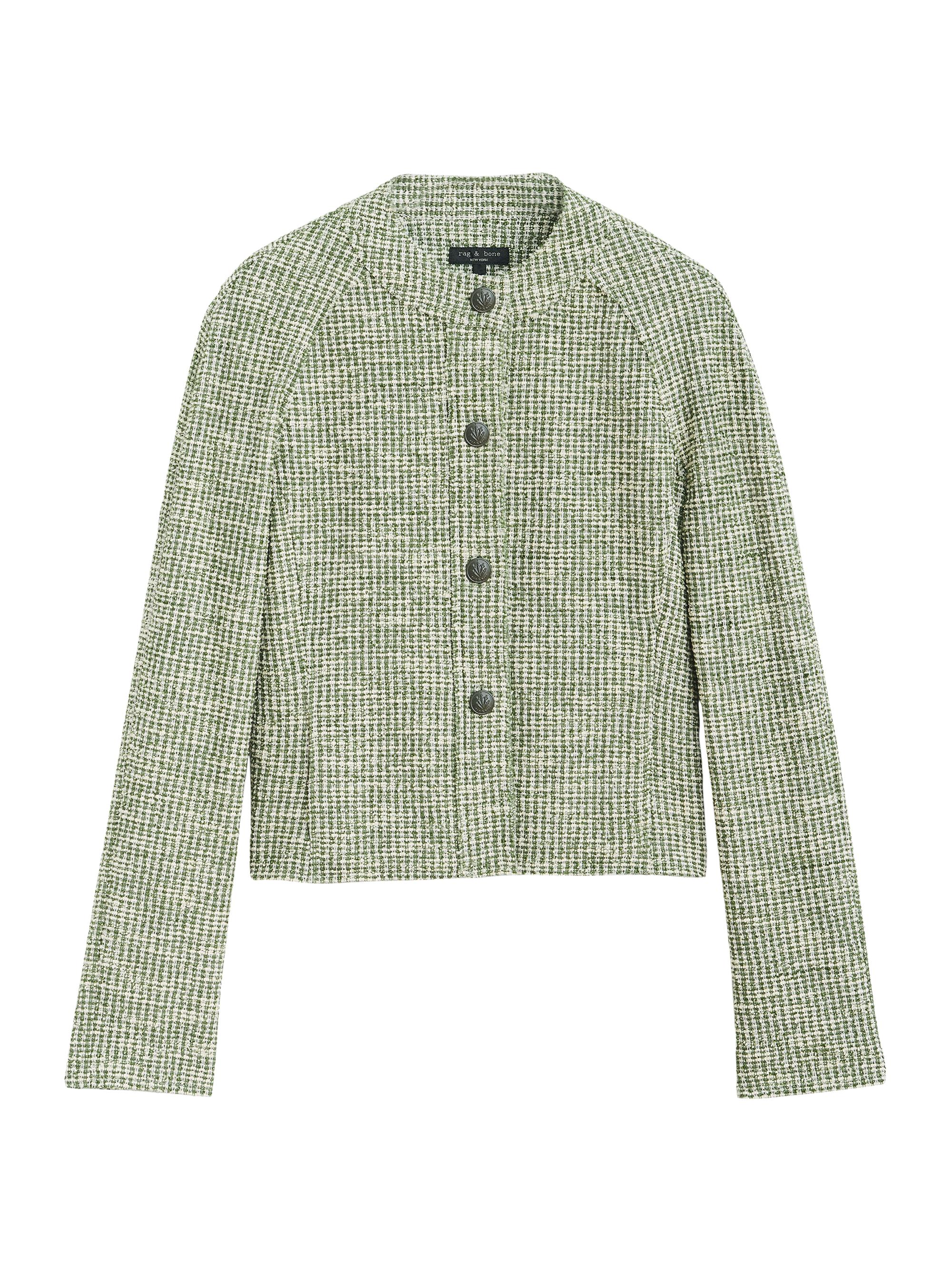 rag & bone Women's Marisa Tweed Jacket - Green
