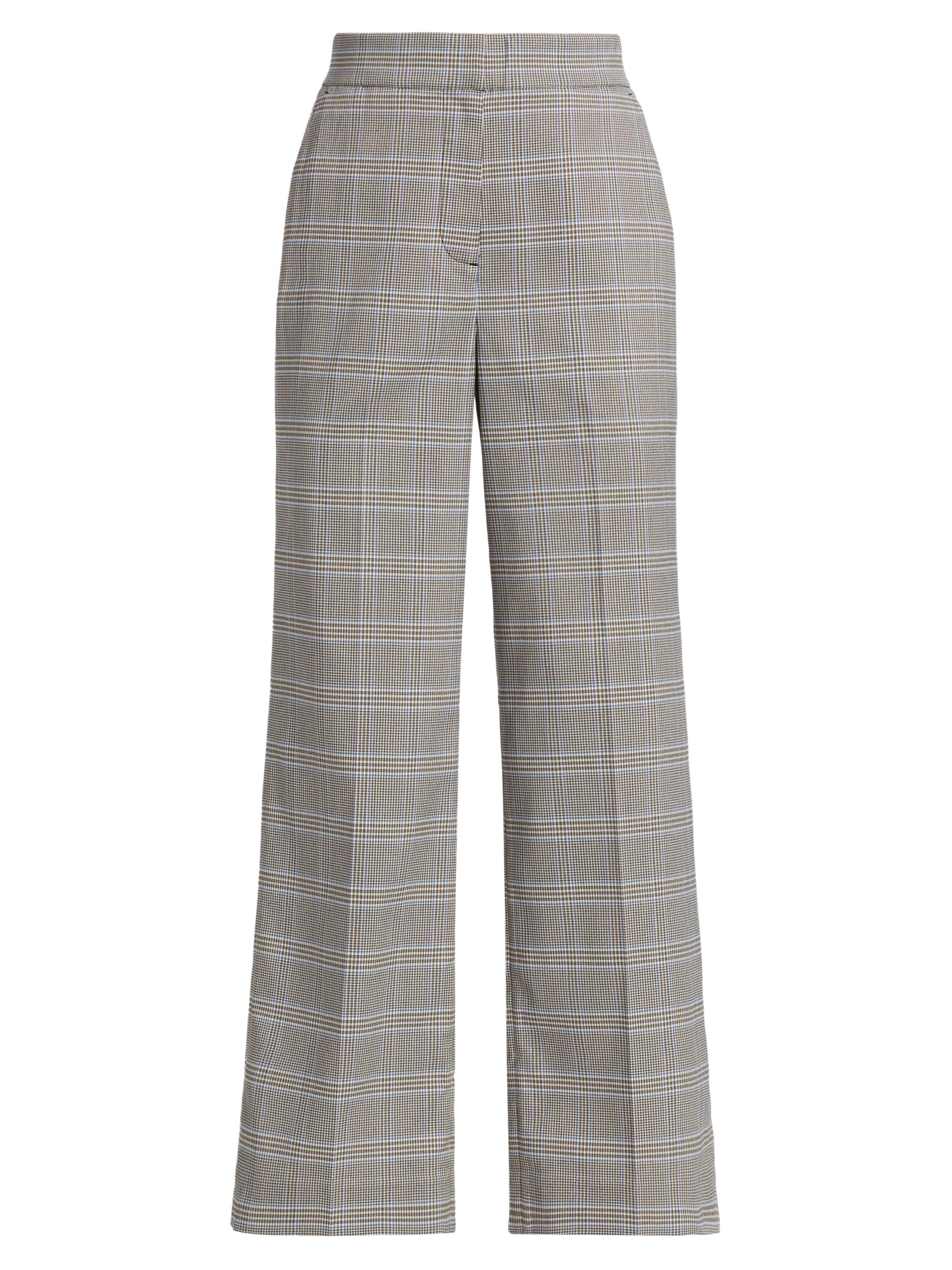 Elie Tahari Women's The Kensington Plaid Wide-Leg Pants - Ken Sing Ton Plaid