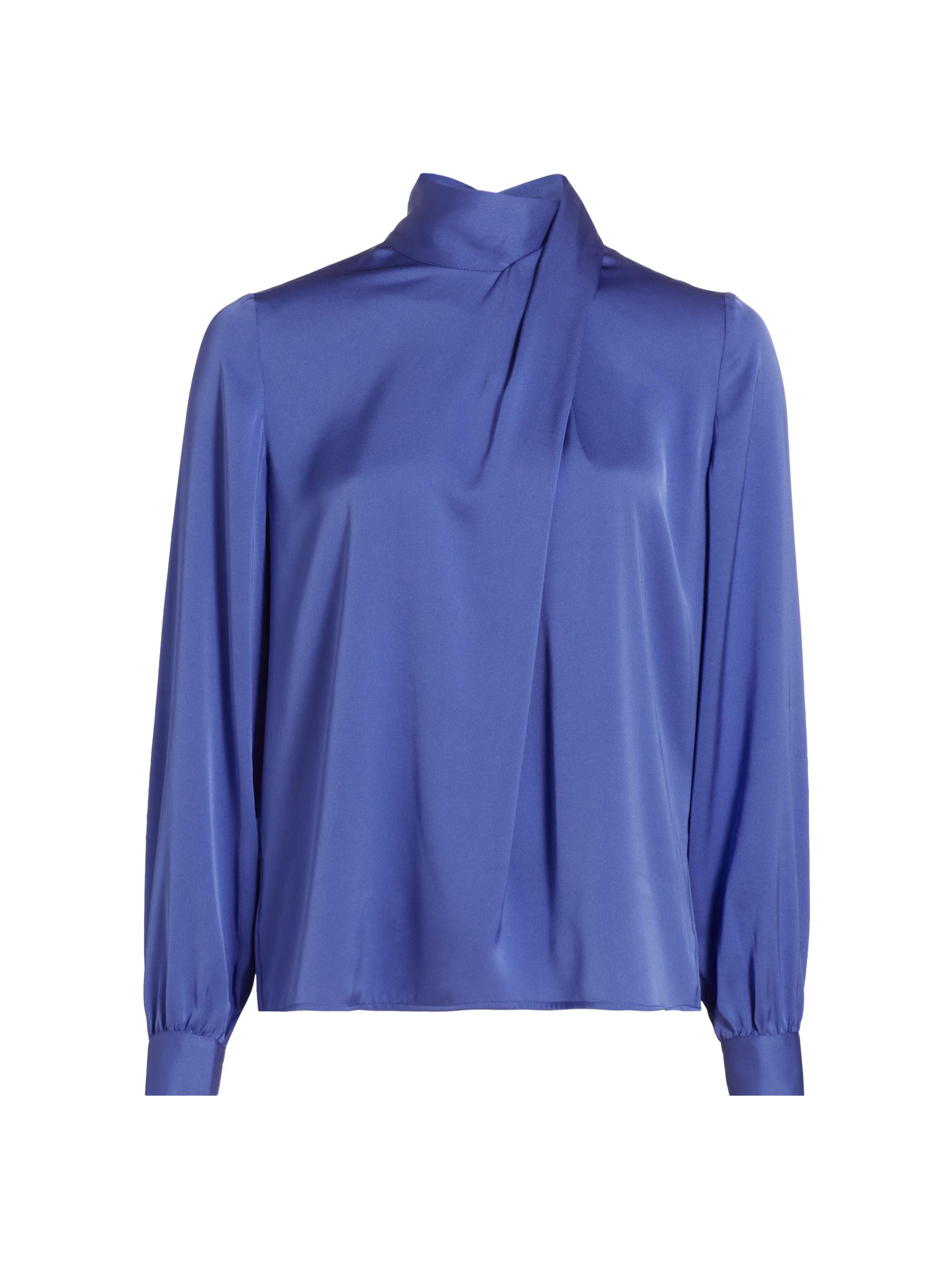 Elie Tahari Women's Jaden Silk-Blend Blouse - Paris Blue