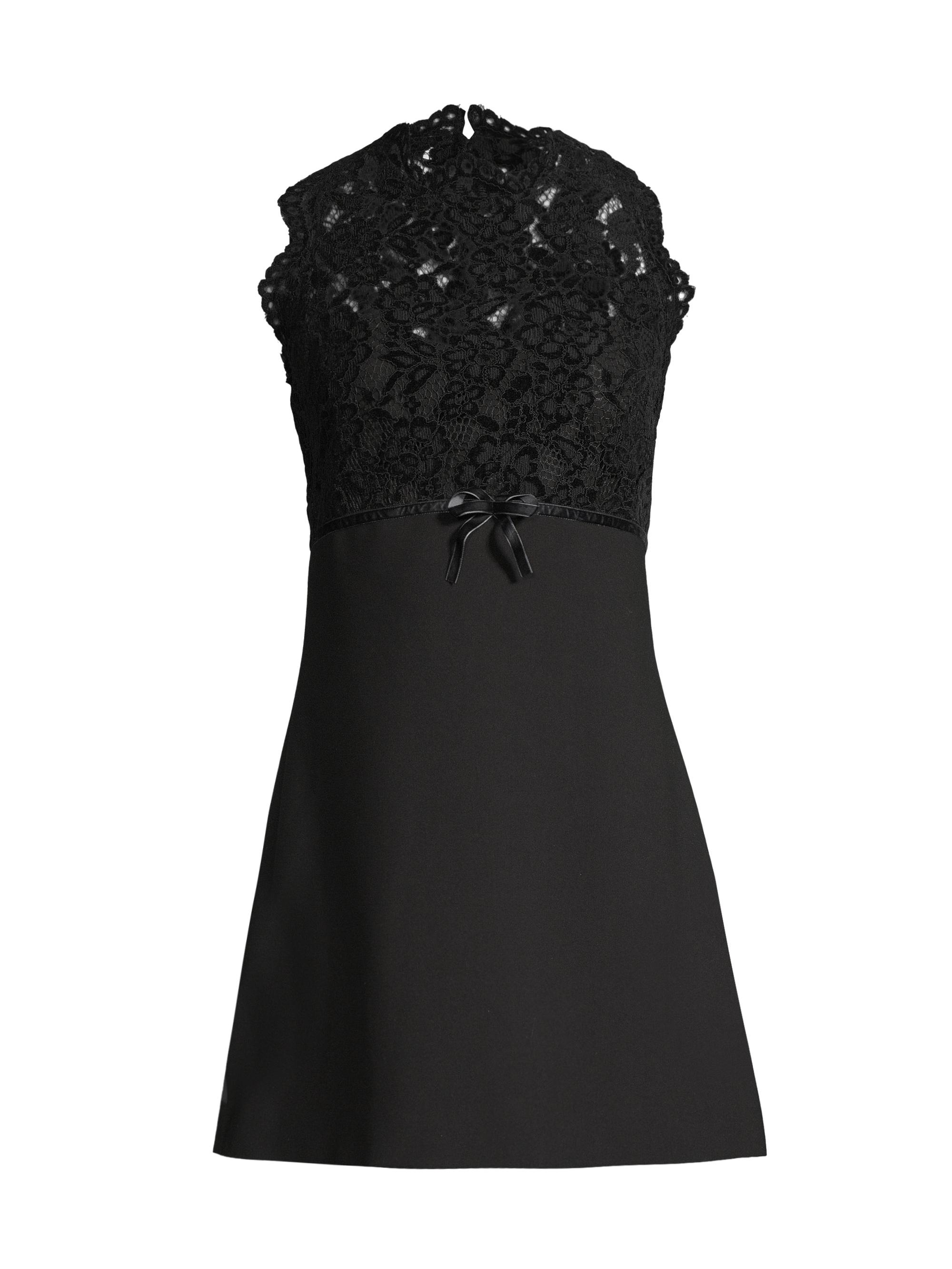 Likely Women's Kiersten Lace & Bow Minidress - Black