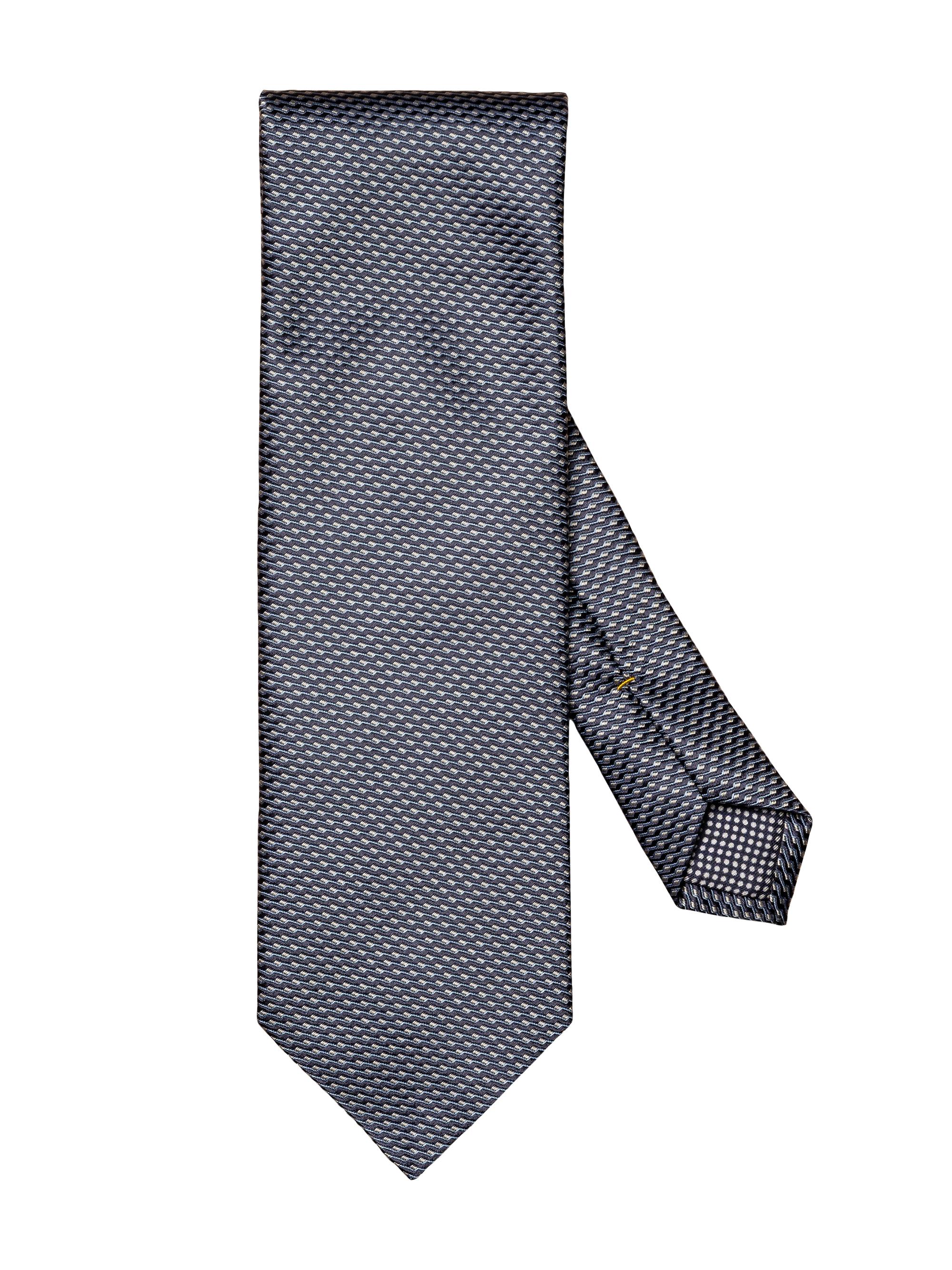 Eton Men's Geometric Silk Tie - Blue