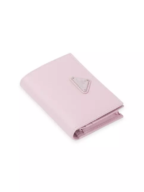 Prada Small Leather Wallet in Pink