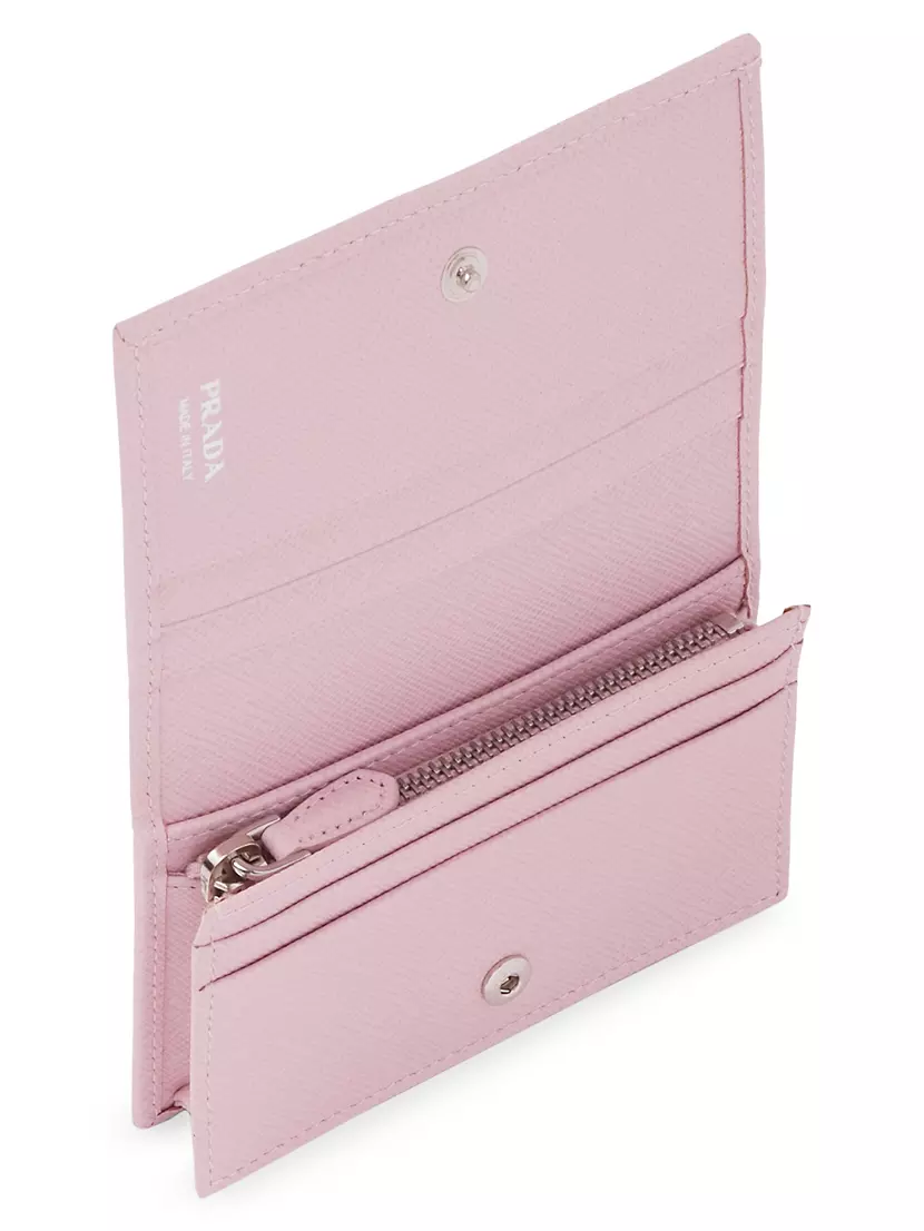  Prada Womens Beige Saffiano Leather Small Wallet