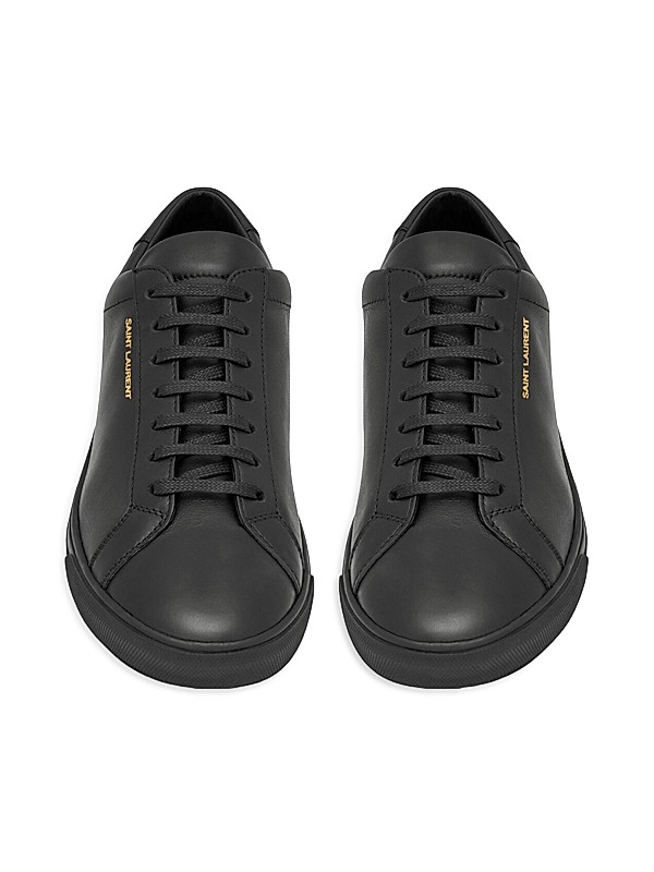 Shop Saint Laurent Andy Sneakers in Leather | Saks Fifth Avenue Shop Saint Laurent Andy Sneakers in Leather | Saks Fifth Avenue