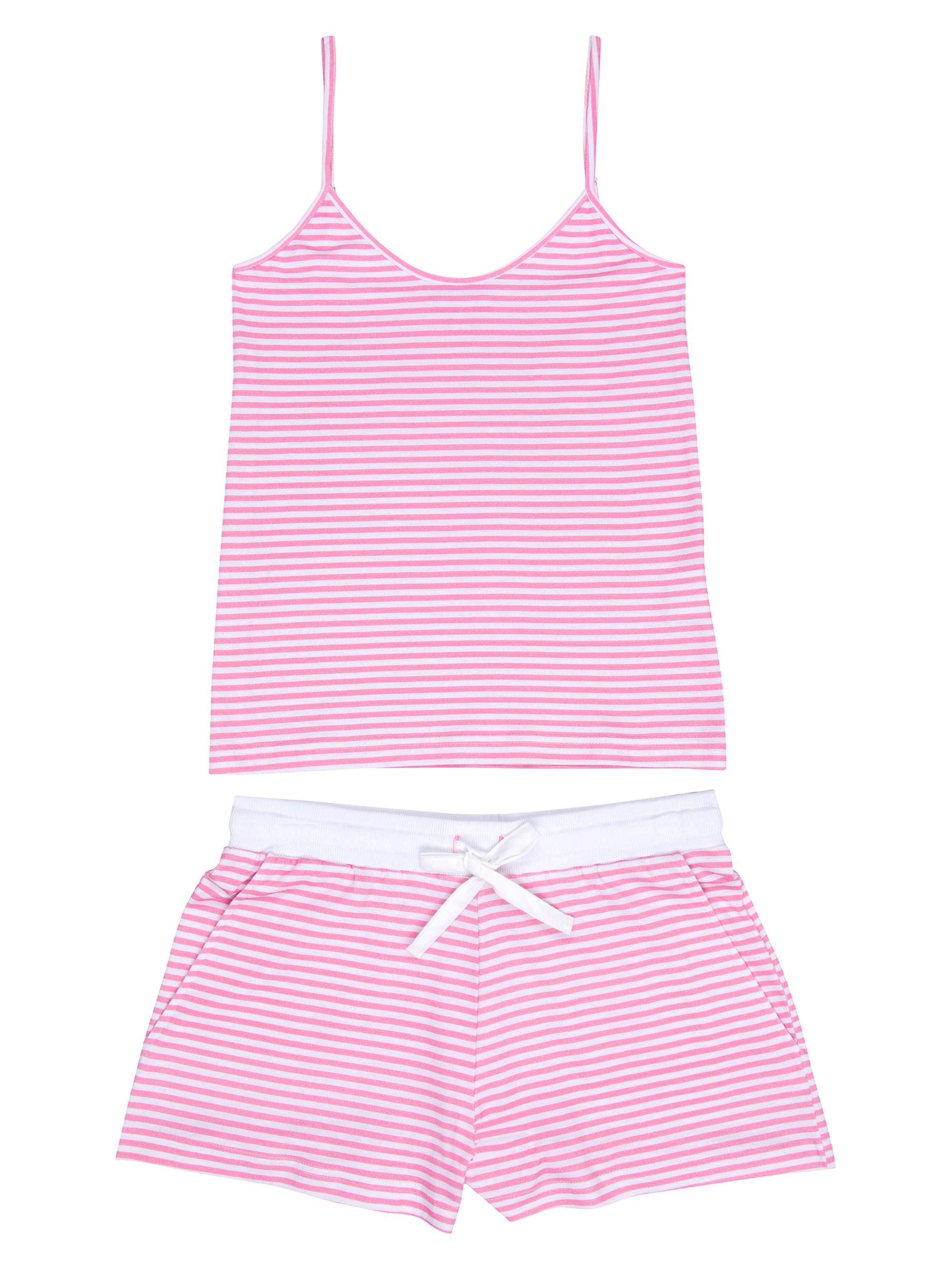 Sant and Abel Women's Peony Stripe Jersey Camisole Set - Pink