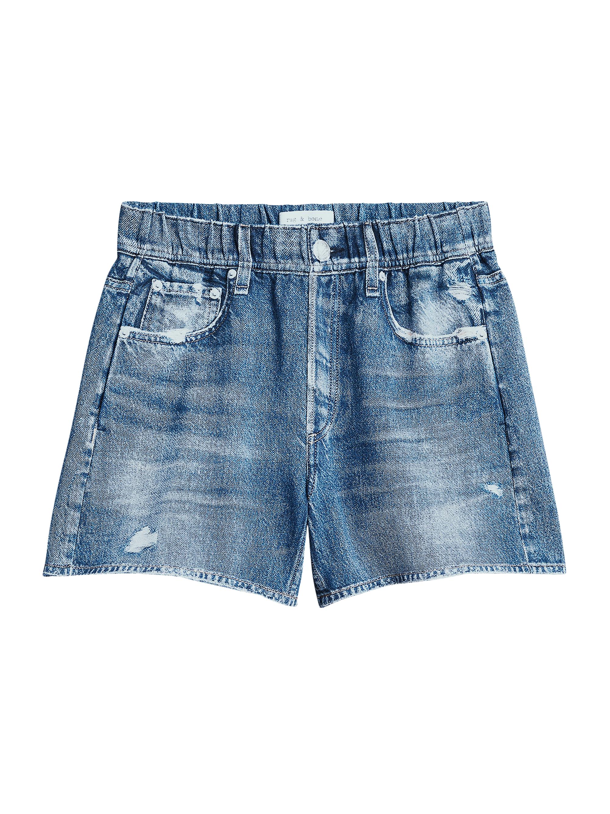 rag & bone Women's Miramar Denim-Look Walking Shorts - Poppy