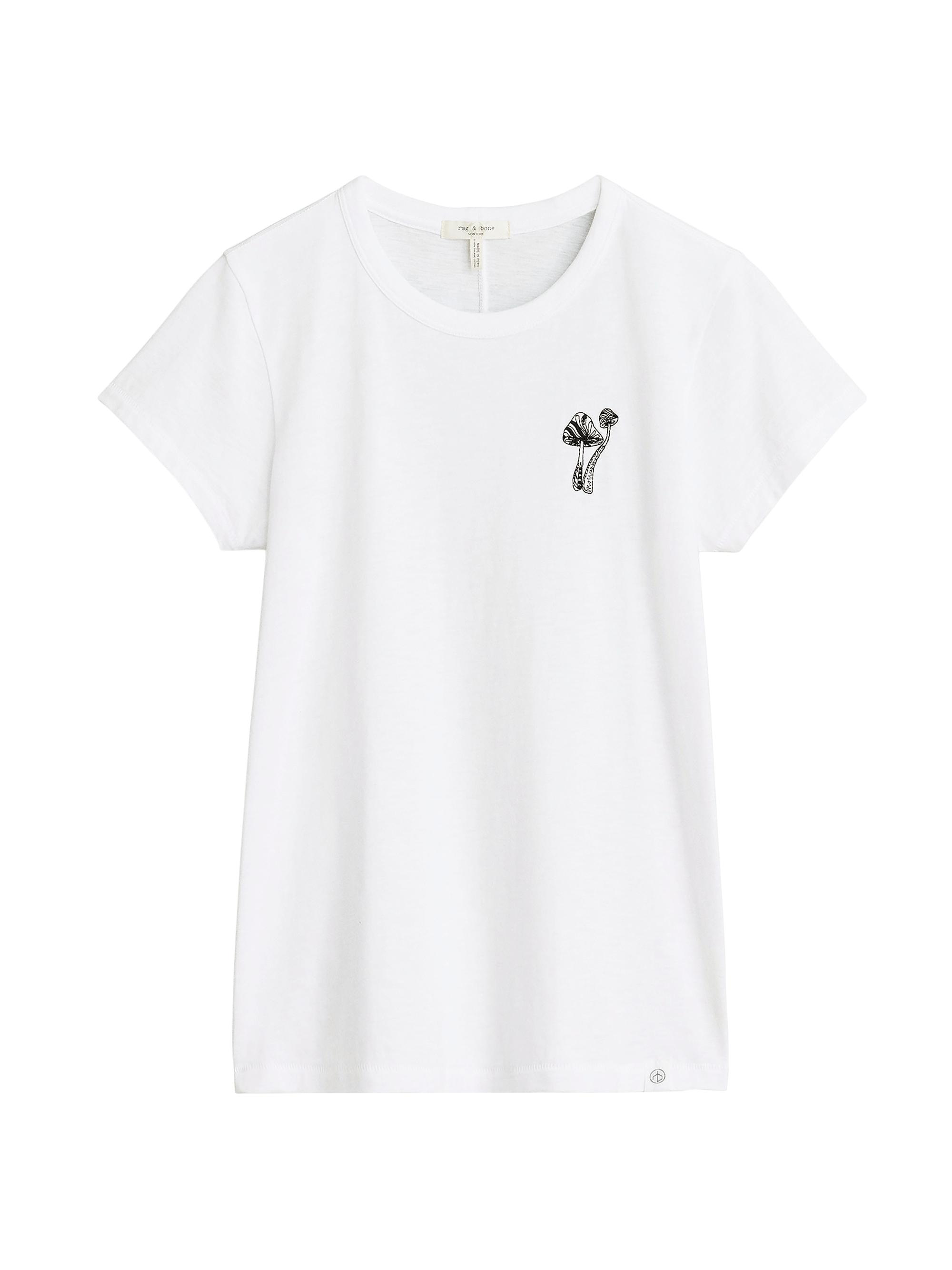 rag & bone Women's Mushroom Graphic T-Shirt - White