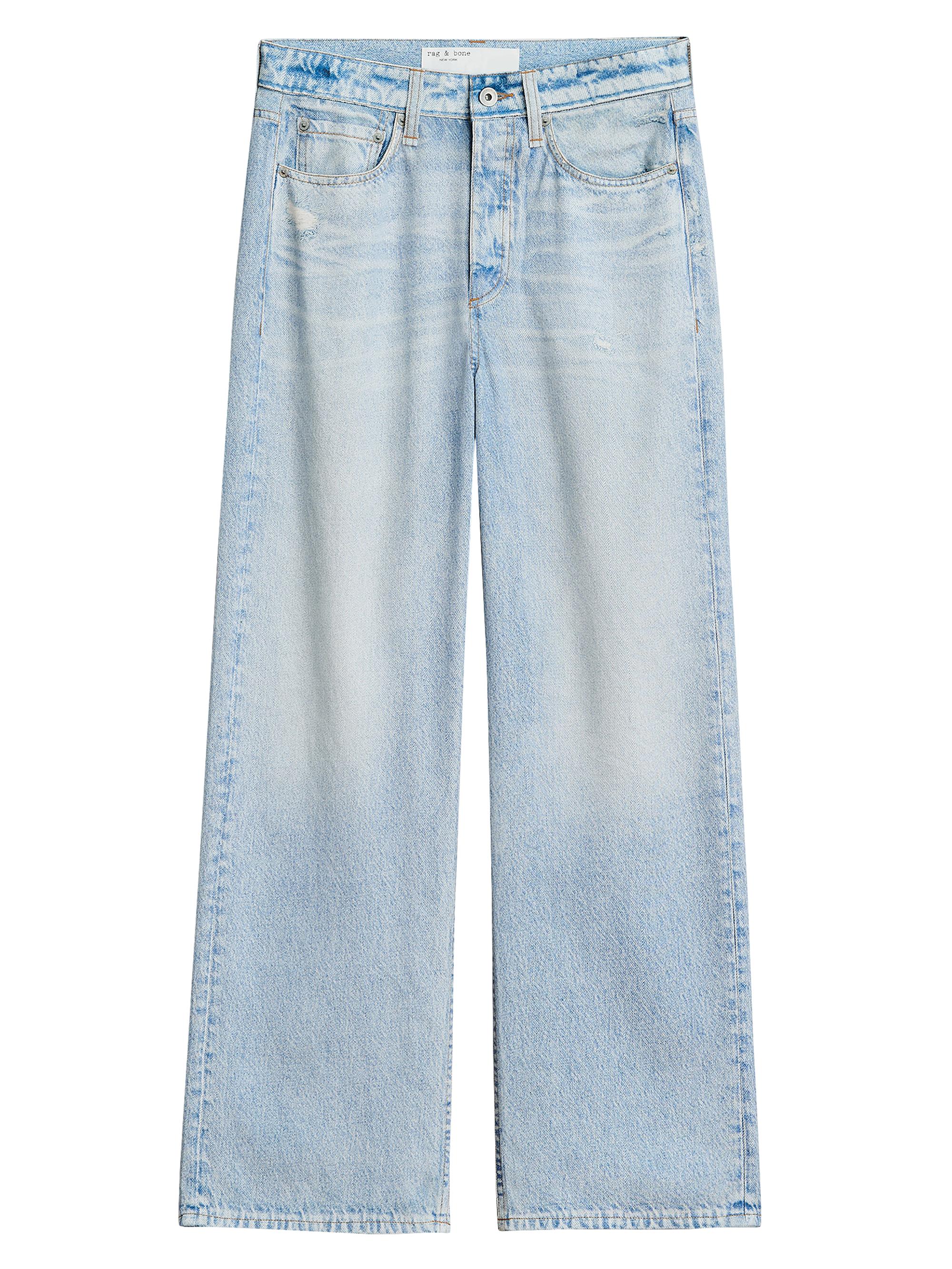 rag & bone Women's Liquid Miramar Logan Denim-Look Pants - Meadow