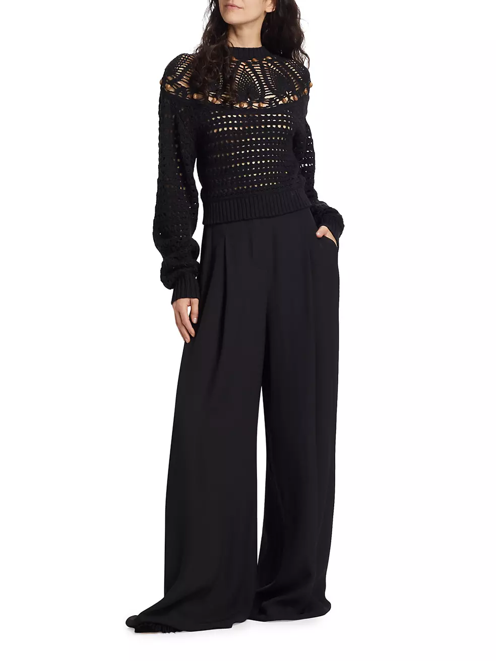 Shop Ulla Johnson Lydia Pleated Belted Trousers