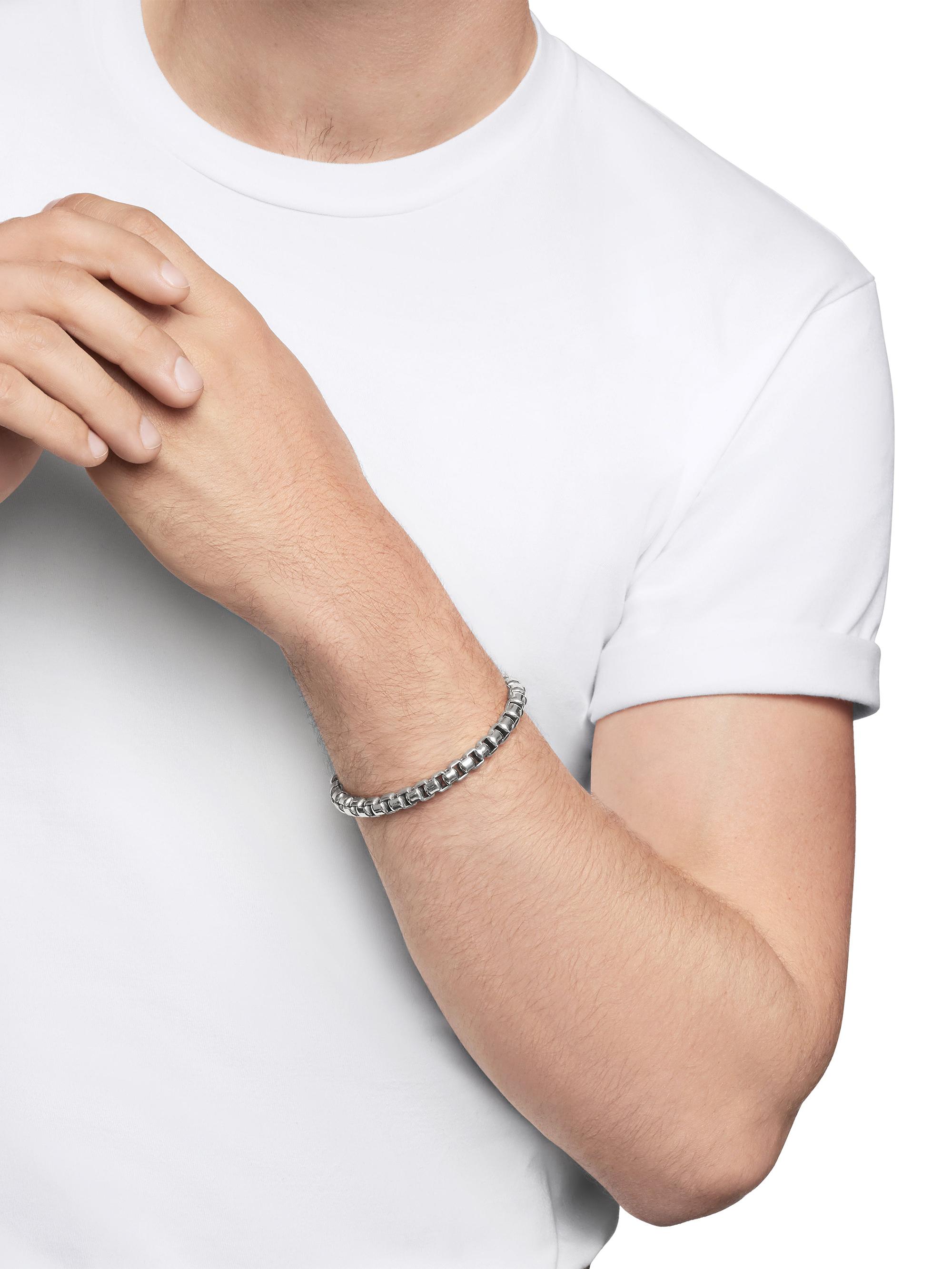 David Yurman Men's Box Chain Bracelet In Sterling Silver, 7.3mm - Sterling Silver