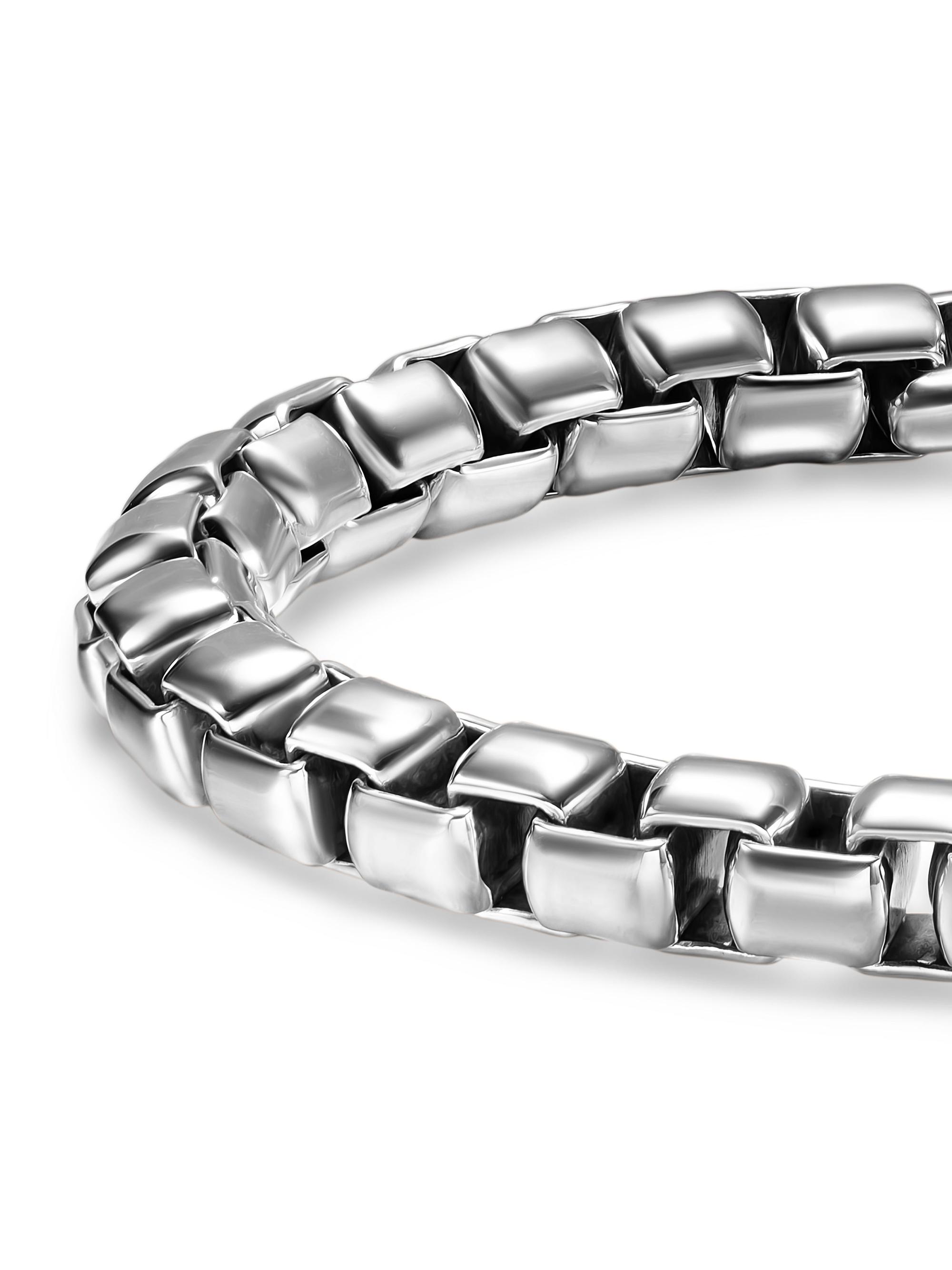 David Yurman Box Chain Bracelet In Sterling Silver, 7.3mm | Saks
