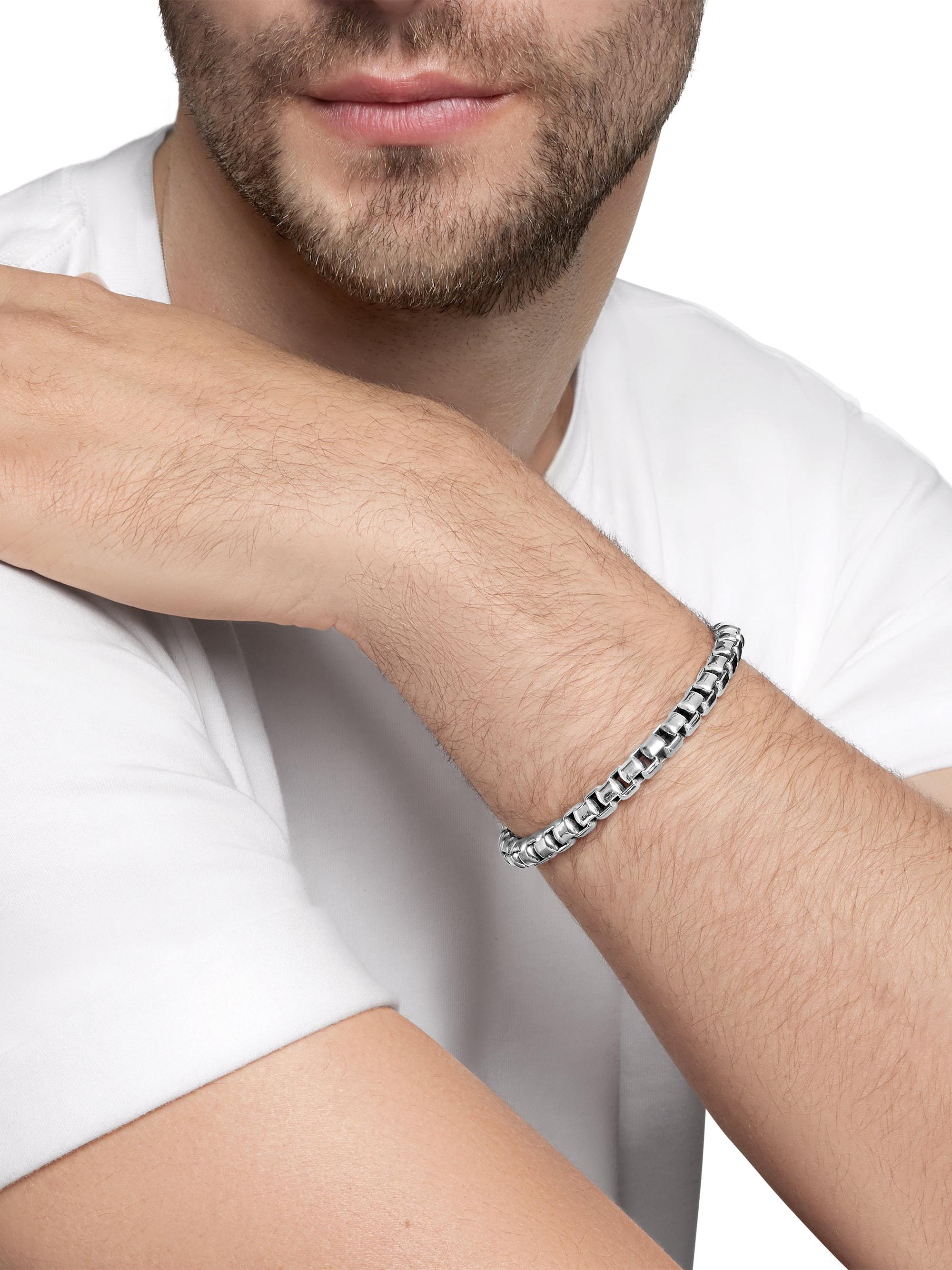 David Yurman Box Chain Bracelet In Sterling Silver, 7.3mm | Saks