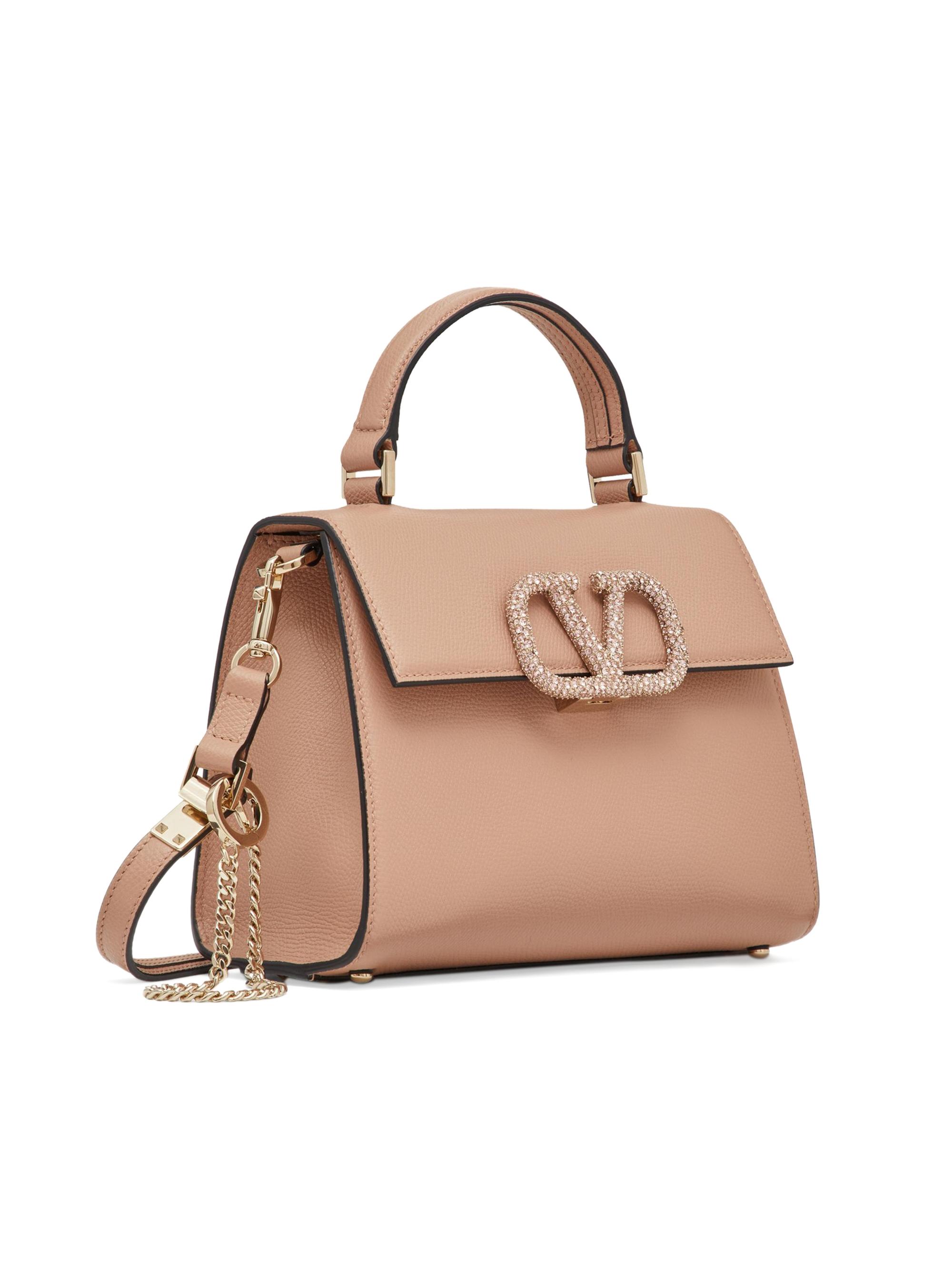 VALENTINO GARAVANI 未使用 Valentino Garavani Small V Sling Handbag with Jewel Embroidery