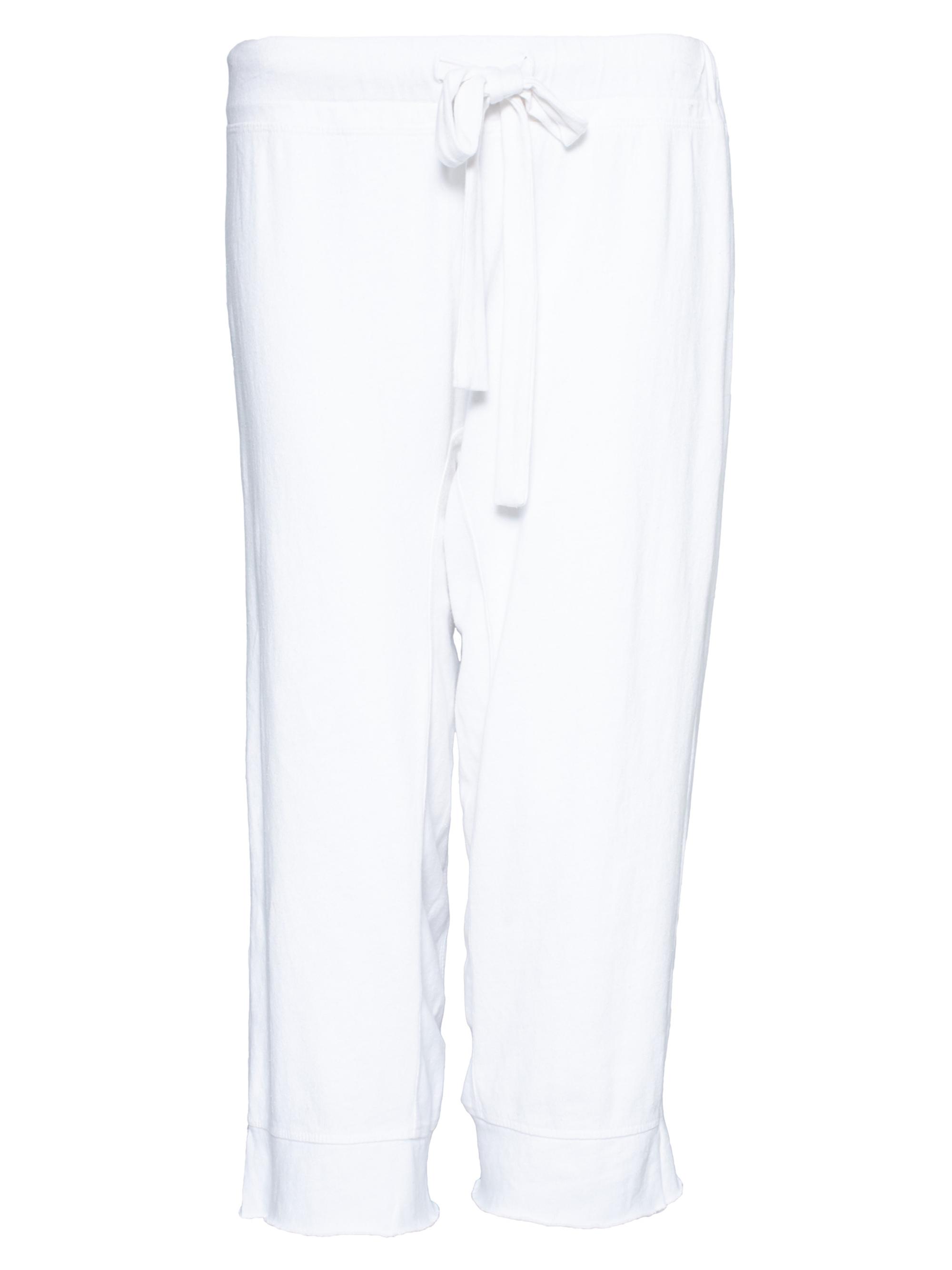 Wilt Women's Crop Raw Easy Fit Joggers - White