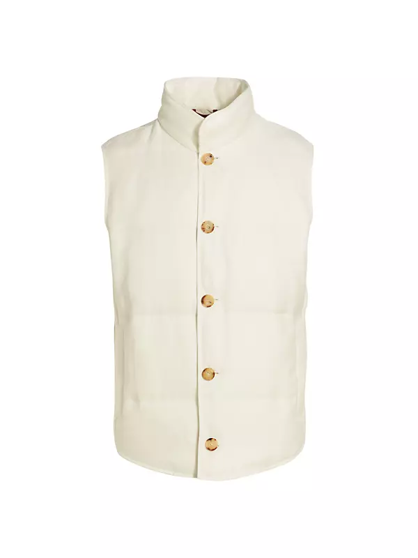 BRUNELLO CUCINELLI Linen-blend vest