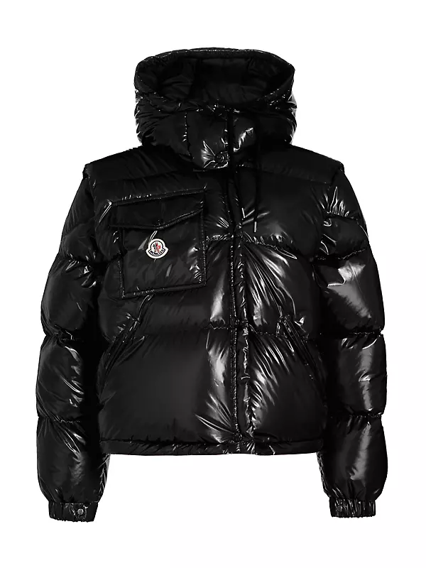 Moncler - Karakorum Detachable-sleeve Hooded Down Jacket - Womens - Black